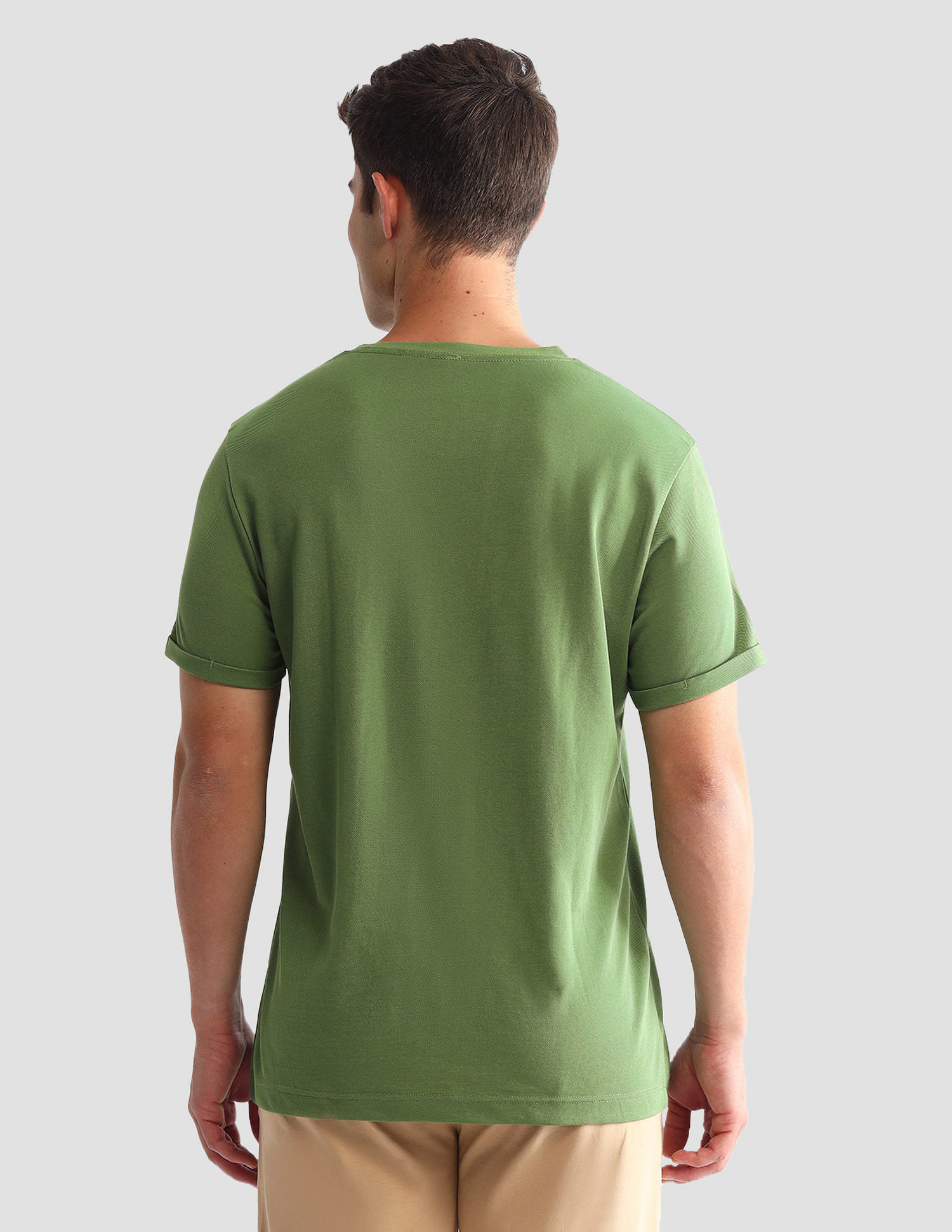 USPA Innerwear Solid Comfort Fit  Loungewear T-Shirt