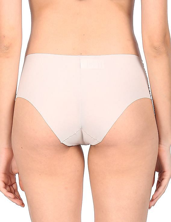 3-pack invisible hipster briefs - Beige - Ladies