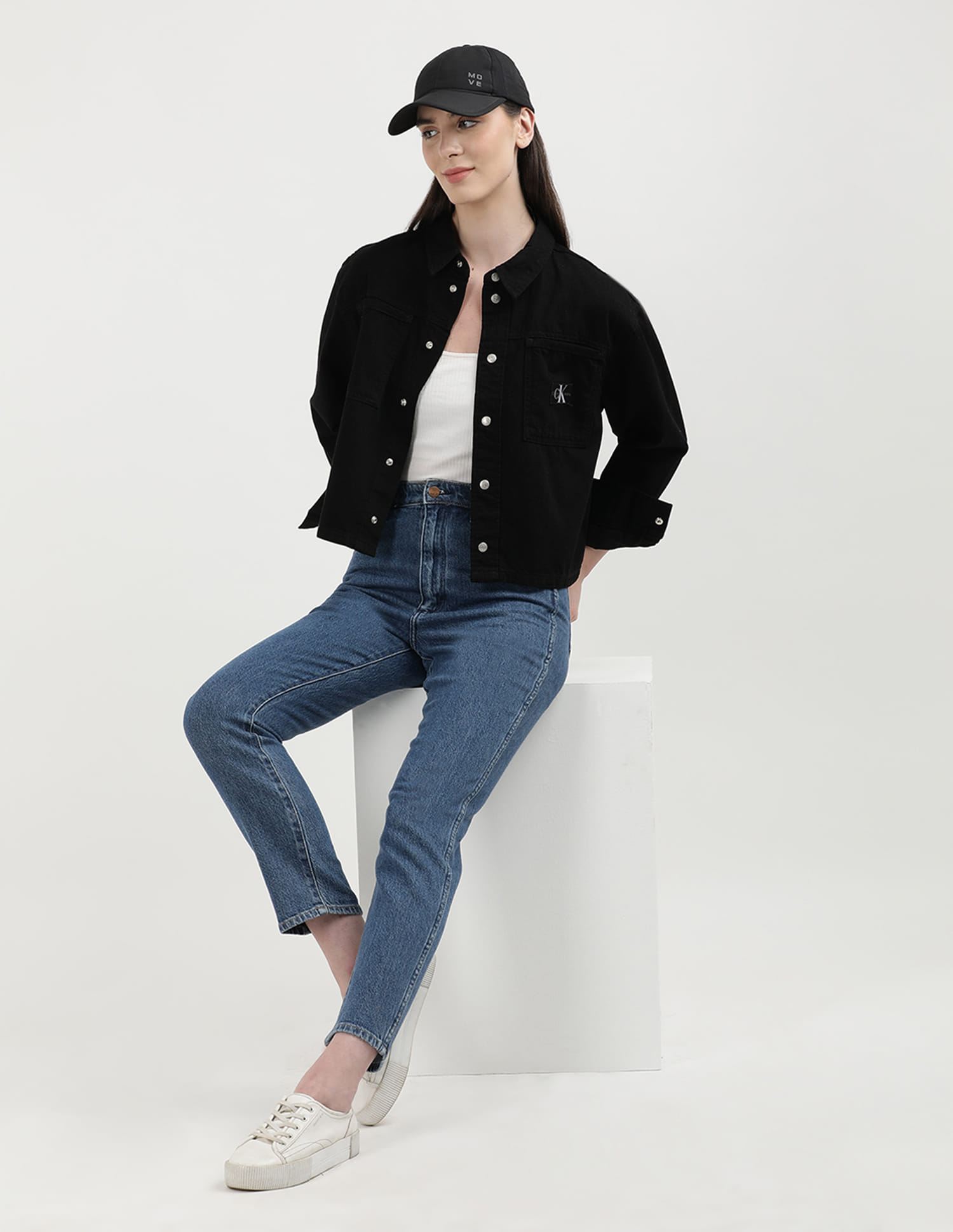 Calvin Klein Jeans Andere dikke gebreide dameskleding, Zwart (Ck Black), L