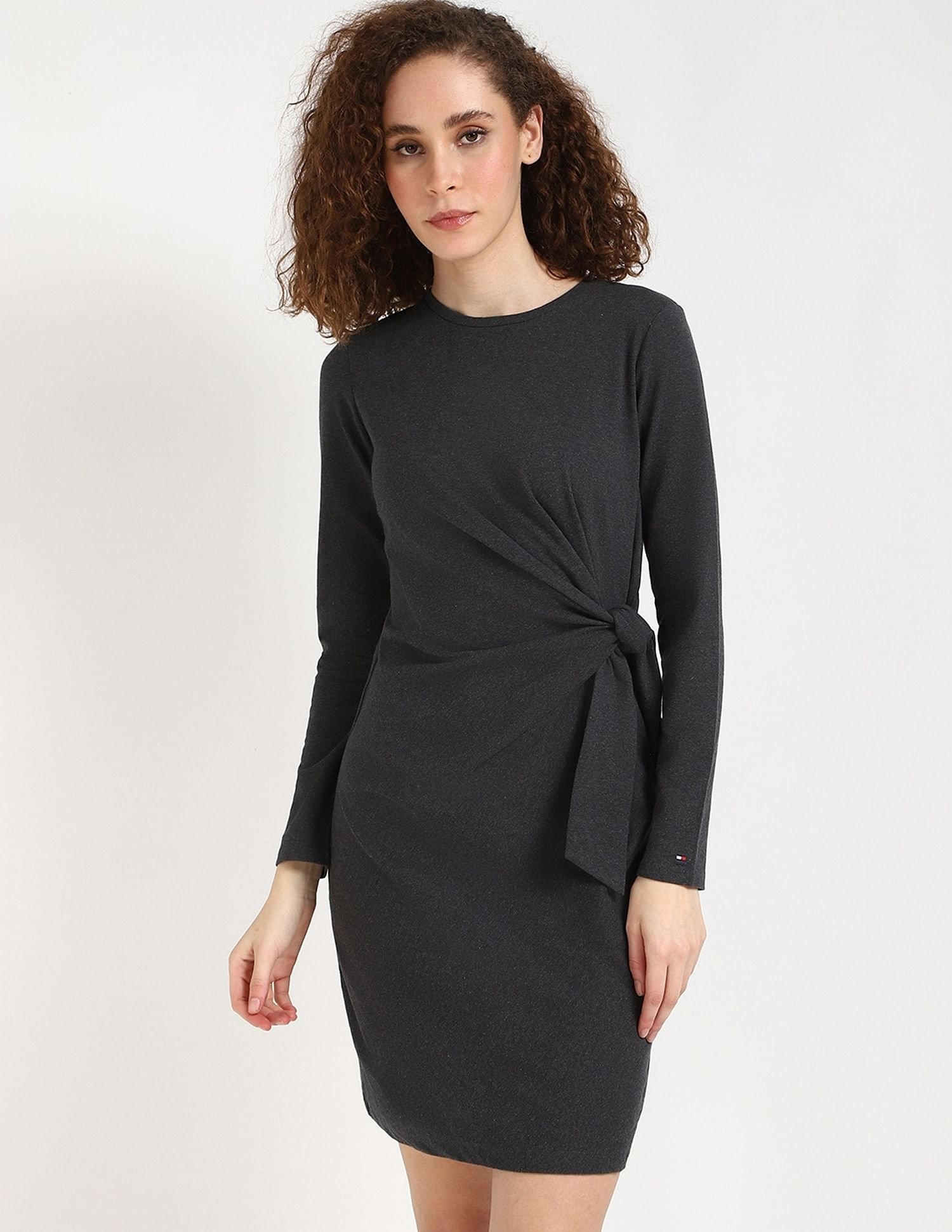 Tommy Hilfiger Cotton Round Neck Sheath Dress