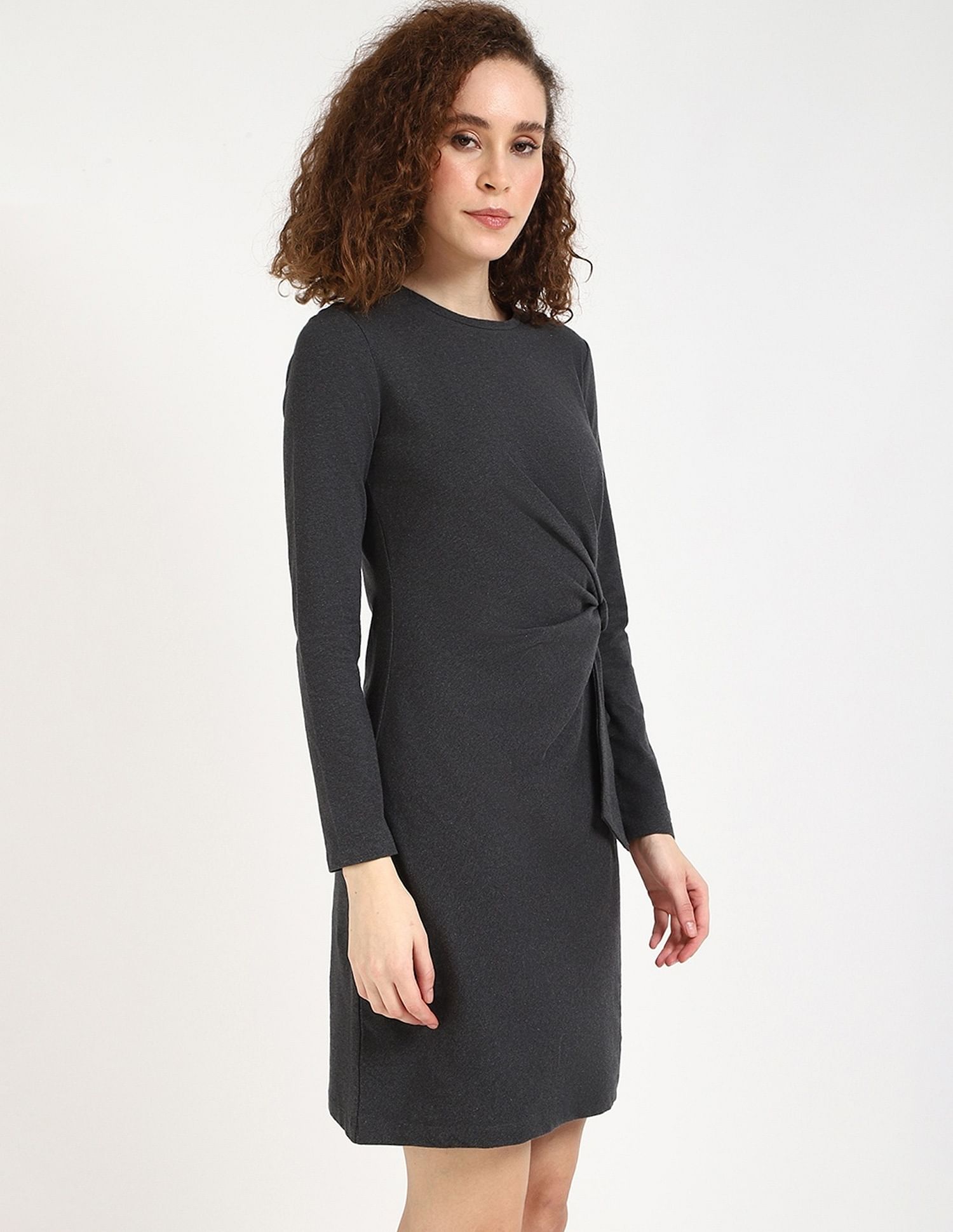 Tommy Hilfiger Cotton Round Neck Sheath Dress