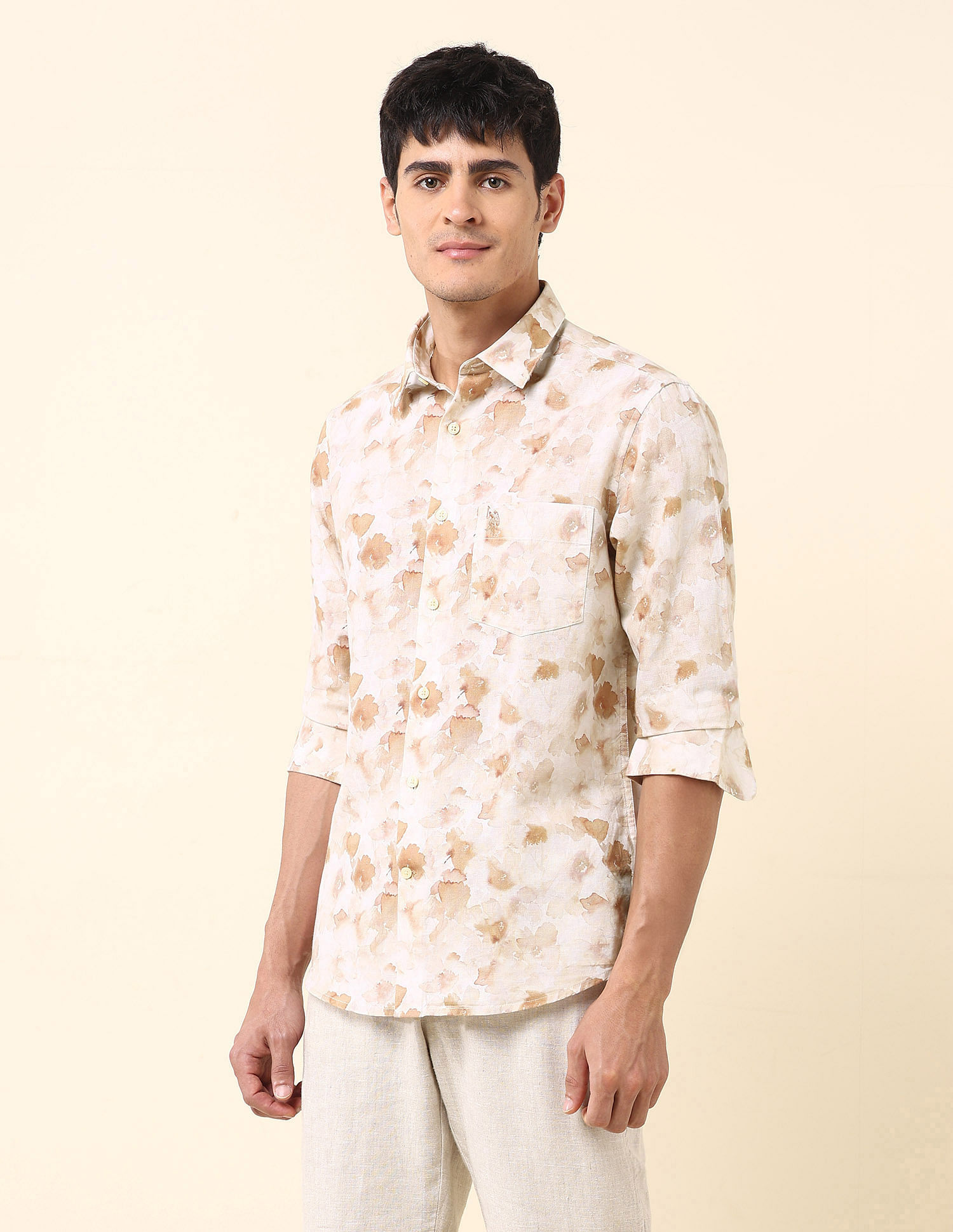 U.S. Polo Assn. Floral Printed Tailored Fit Shirt