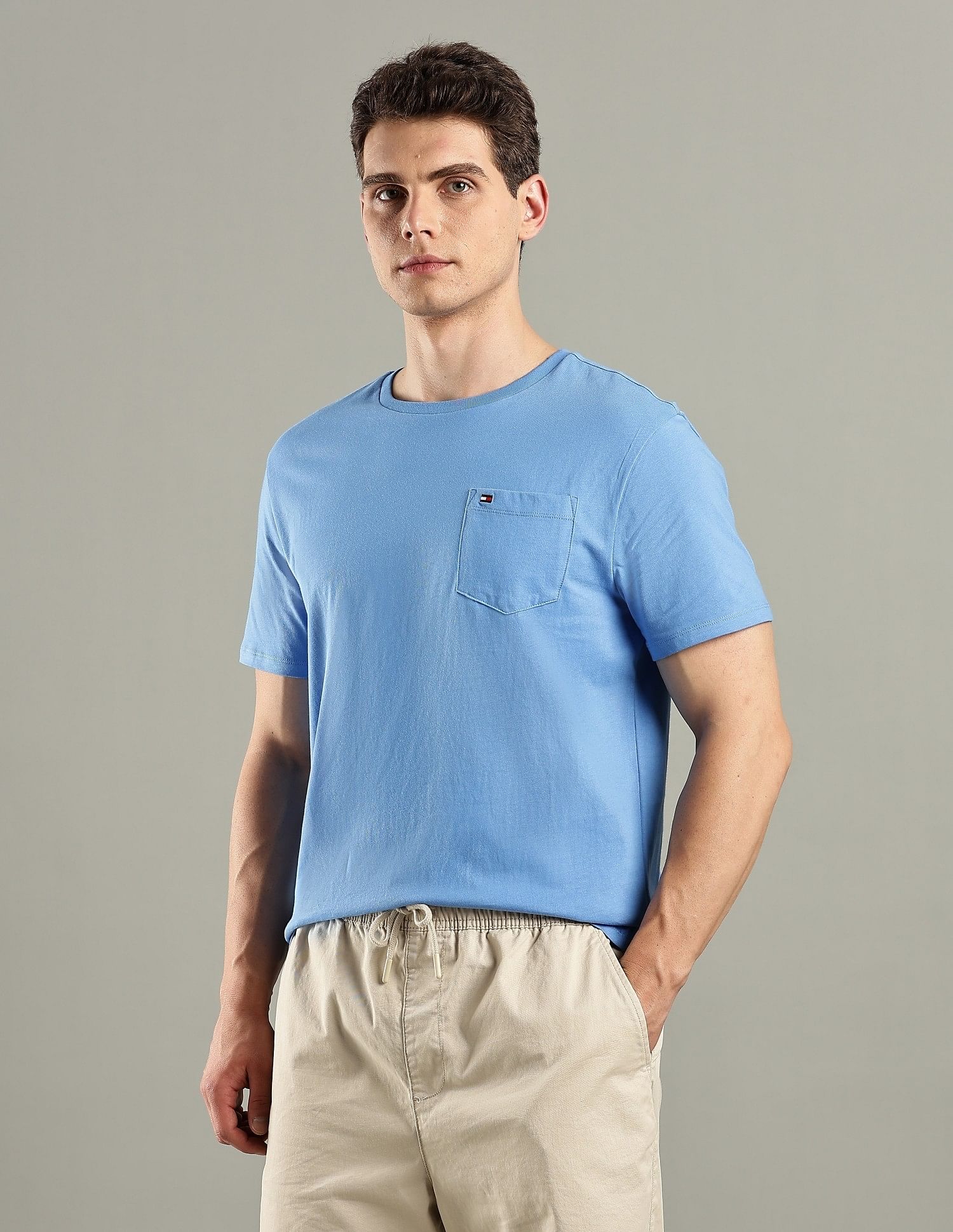 Tommy Hilfiger Solid Regular-Fit Cotton T-Shirt