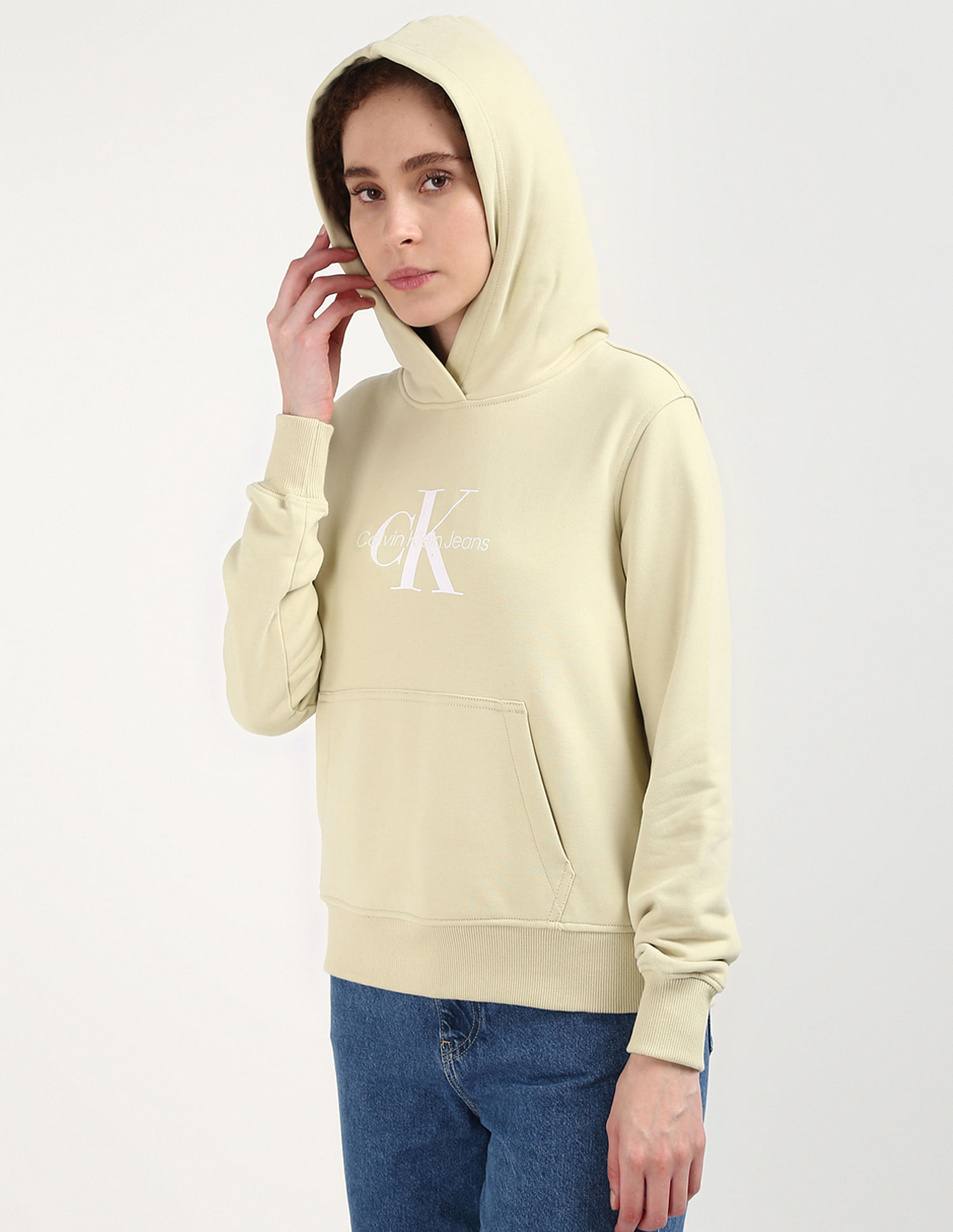 Calvin Klein Regular Fit Logo Hooded Sweatshirt