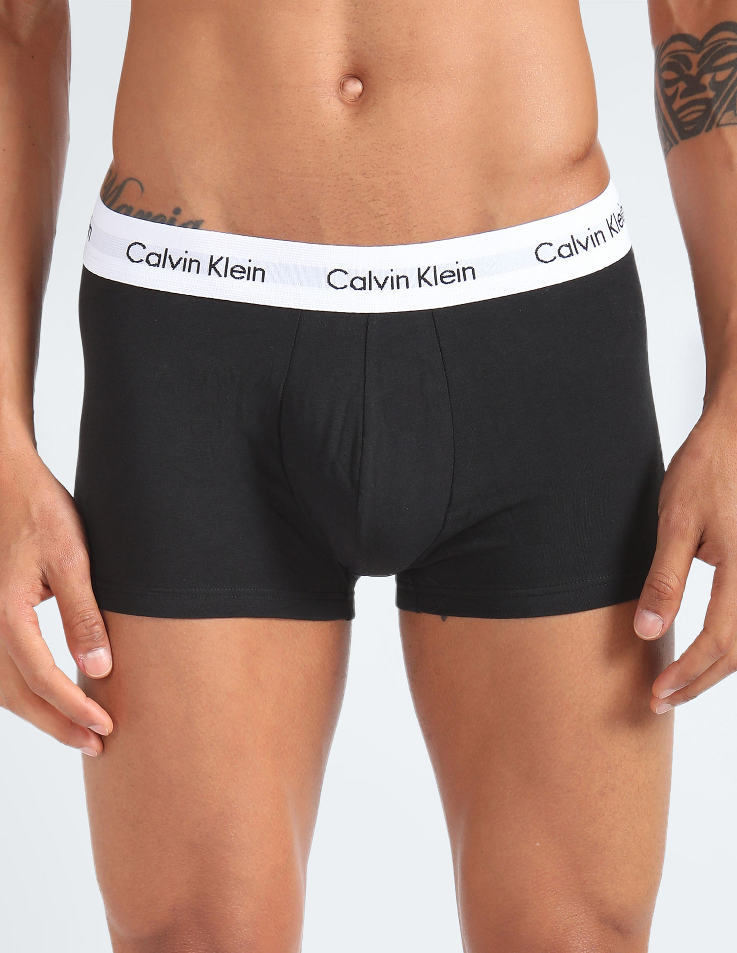 Calvin klein low hotsell rise trunks cotton stretch