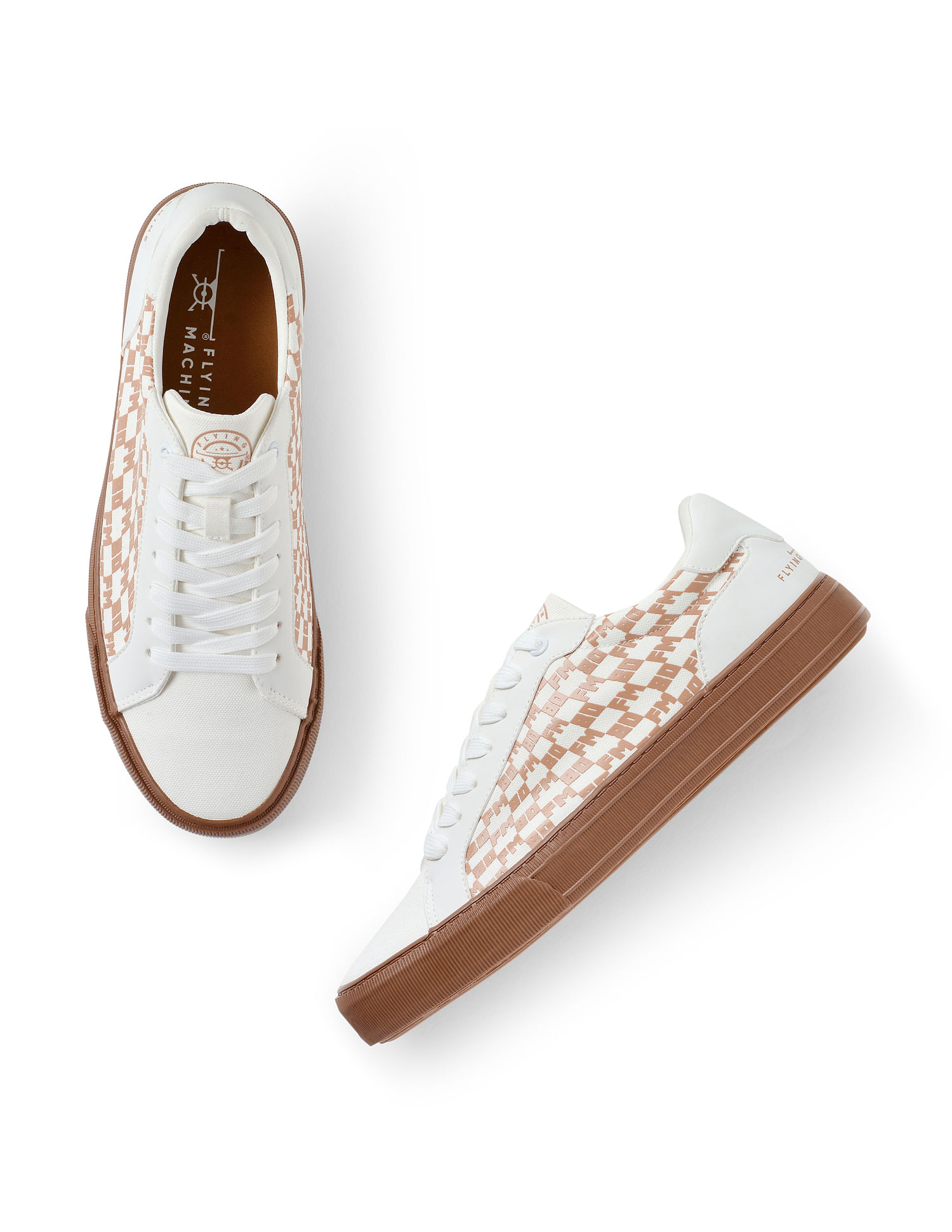 Flying Machine Men Round Toe Lace Up Macy Sneakers