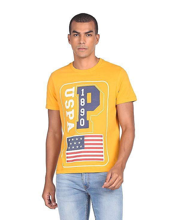 U.S. Polo Assn. Denim Co. Crew Neck Brand Print Shirt