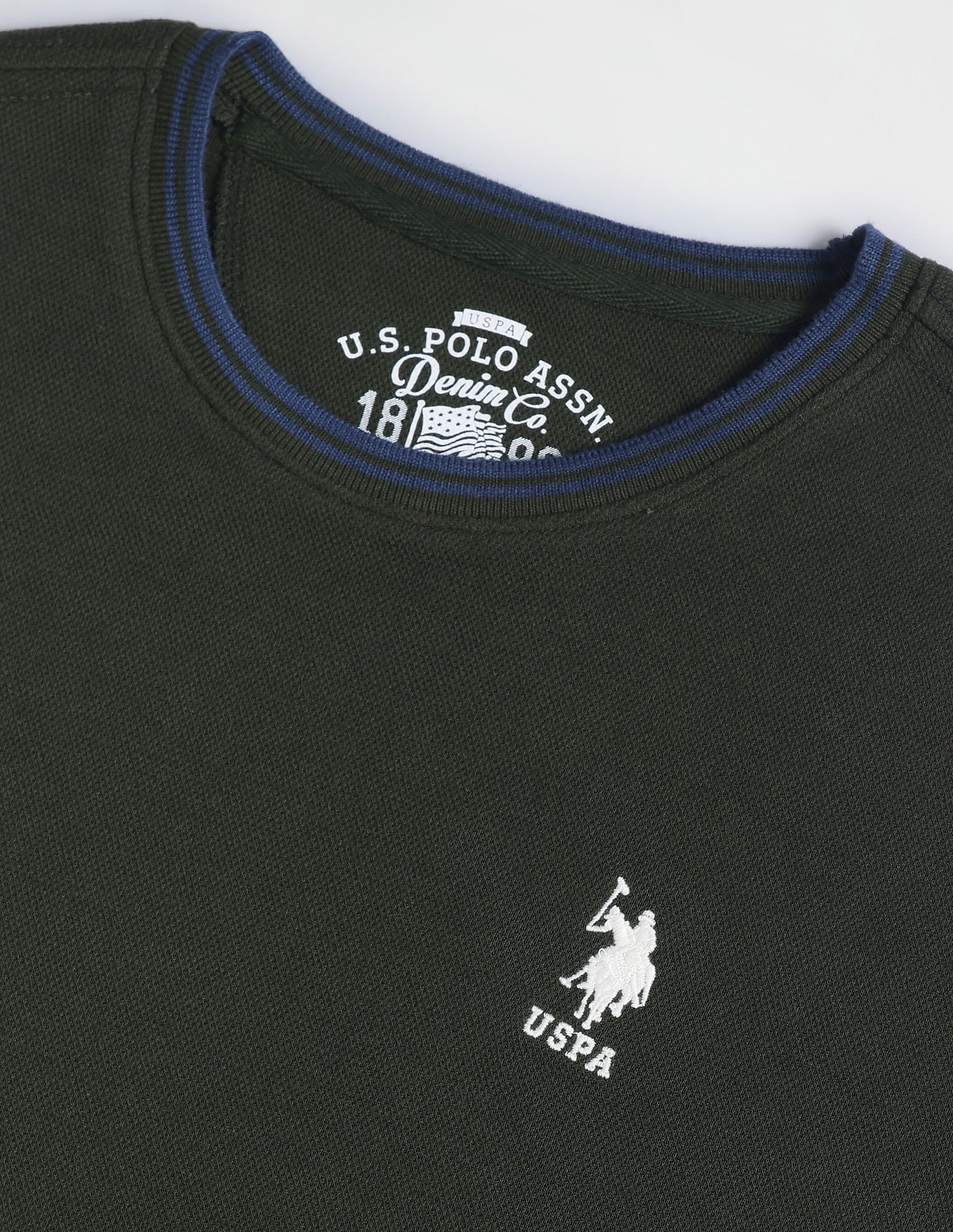 U.S. Polo Assn. Denim Co. Cotton Pique Solid T-Shirt