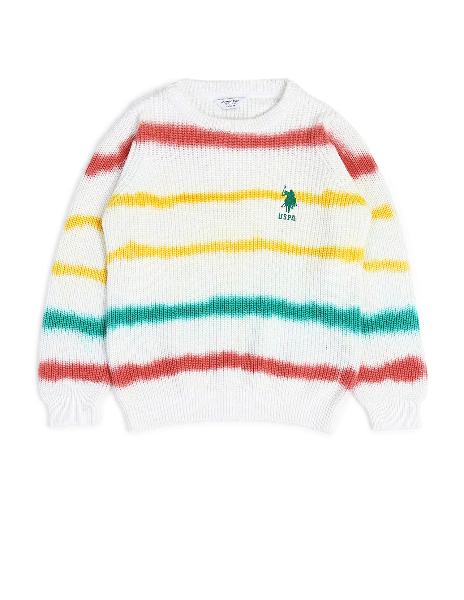 U.S. Polo Assn. Kids Boys Dyed Striped Sweater