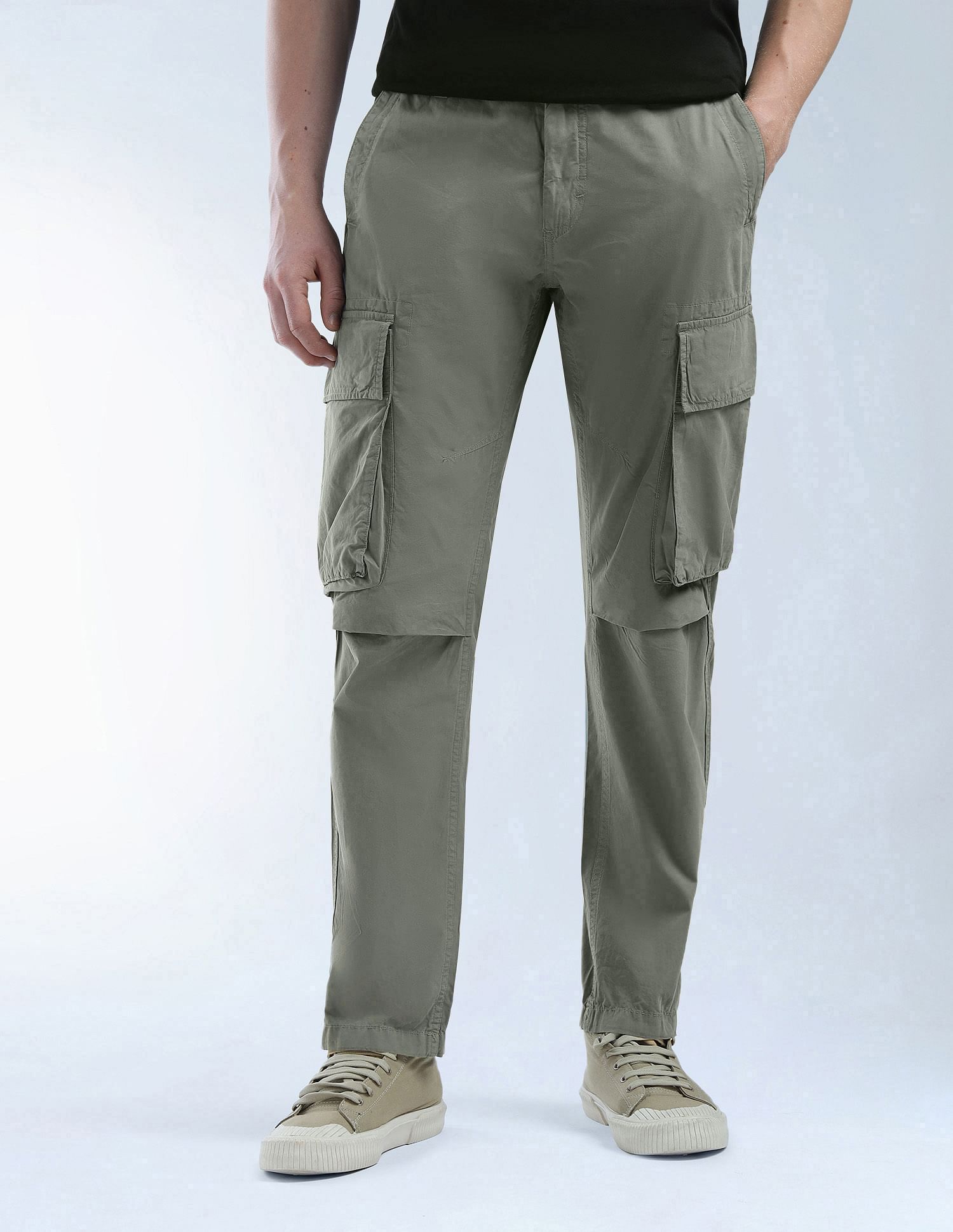 Flying Machine Relaxed Tapered Fit Twill Cargo