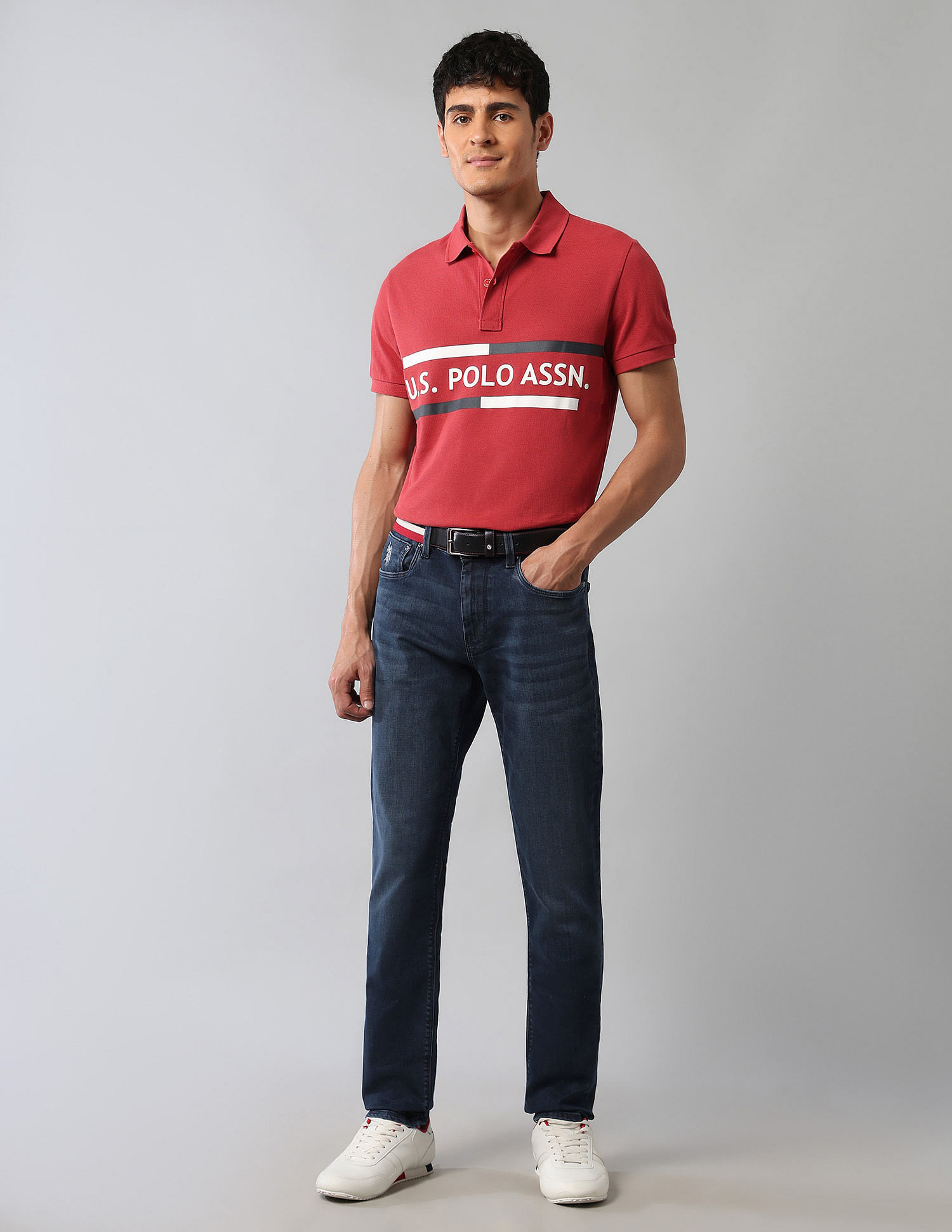 U.S. Polo Assn. Denim Co. Brandon Slim Tapered Fit Blue Jeans