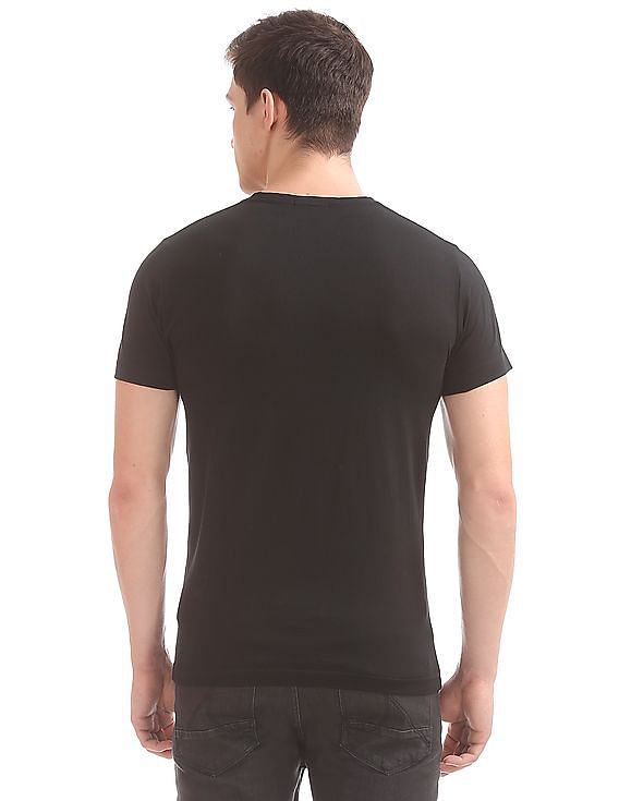 gant solid fitted v neck