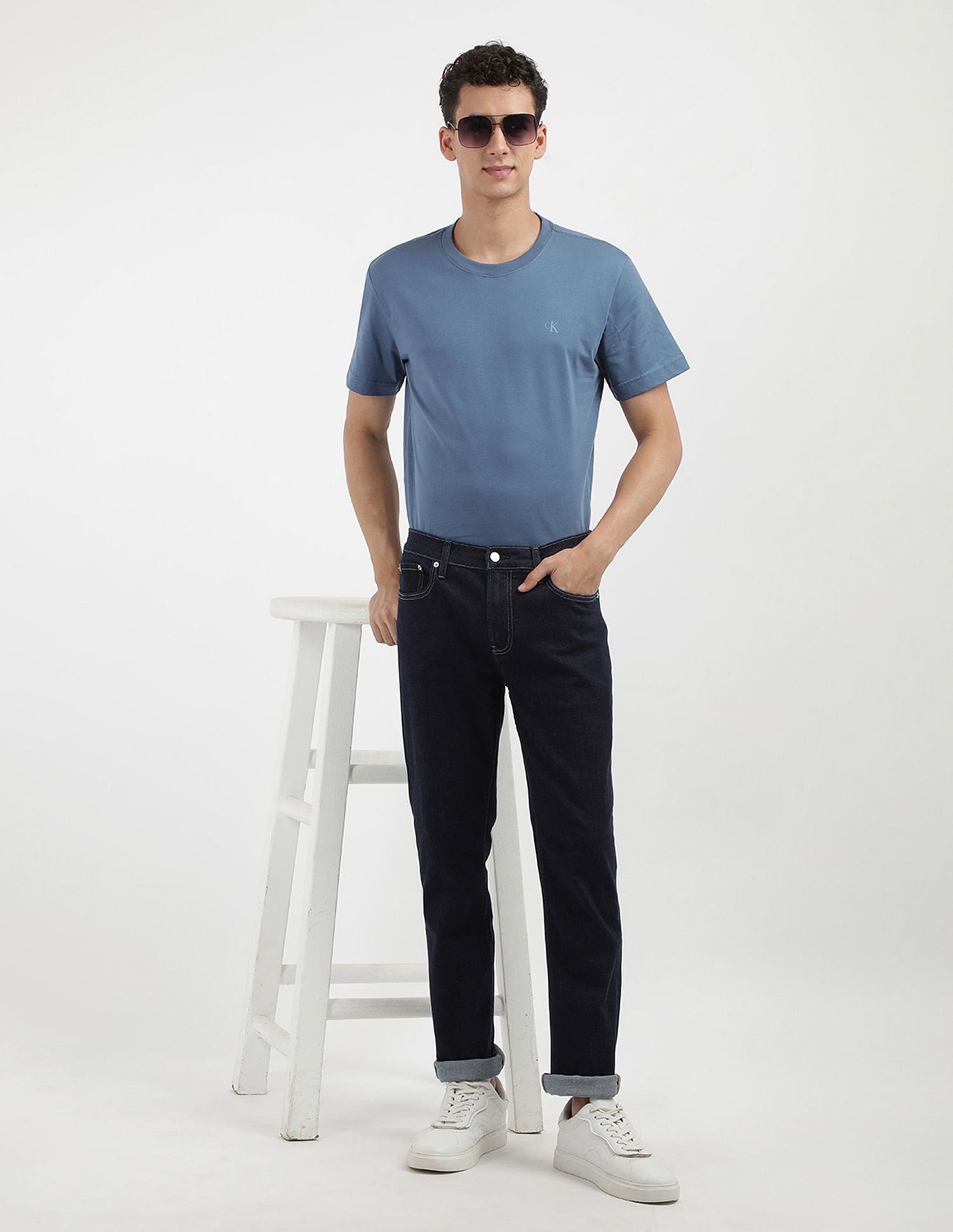 Calvin Klein Jeans Slim Fit Mid Rise Jeans
