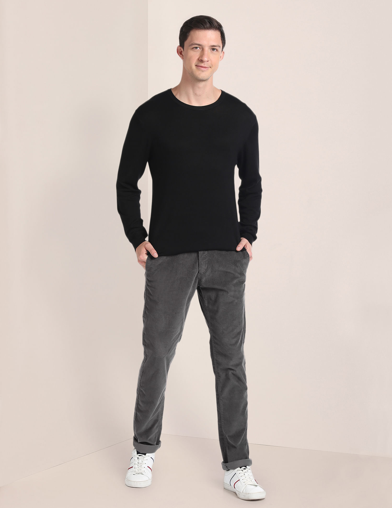 U.S. Polo Assn. Corduroy Denver Slim Fit Casual Trousers