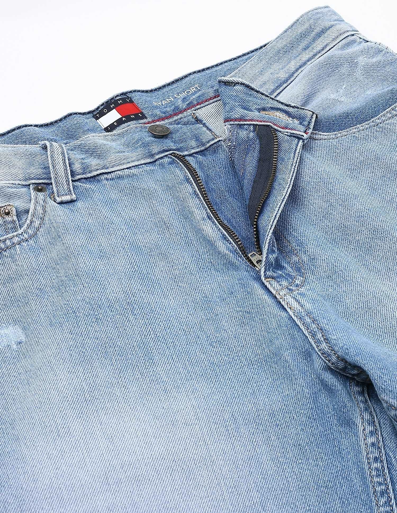 Tommy Hilfiger Regular-Fit Faded/ Printed Mid-Rise Shorts