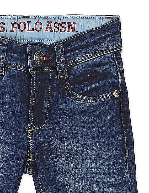 U.S. Polo Assn. Kids Skinny Fit Wash Jeans