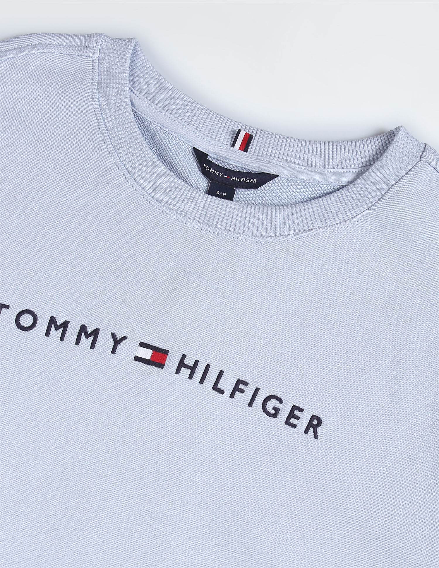 Tommy Hilfiger Crew Neck Brand Embroidered Sweatshirt