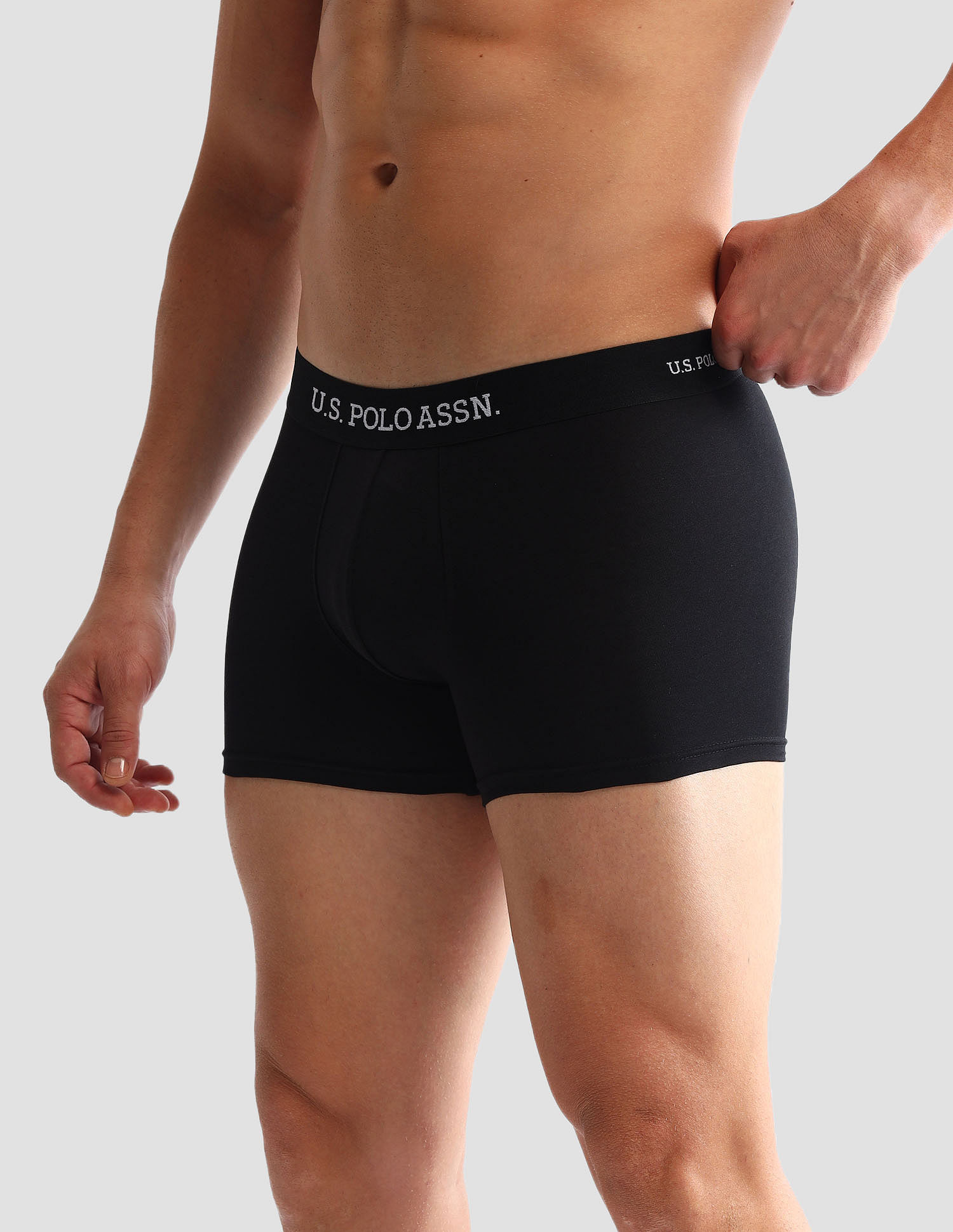 USPA Innerwear Anti Microbial Printed OET14 Trunks - Pack Of 3