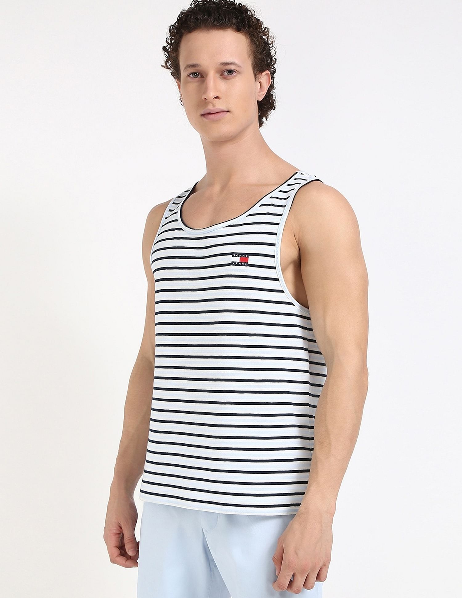 Tommy Hilfiger Striped Relaxed-Fit Cotton T-Shirt