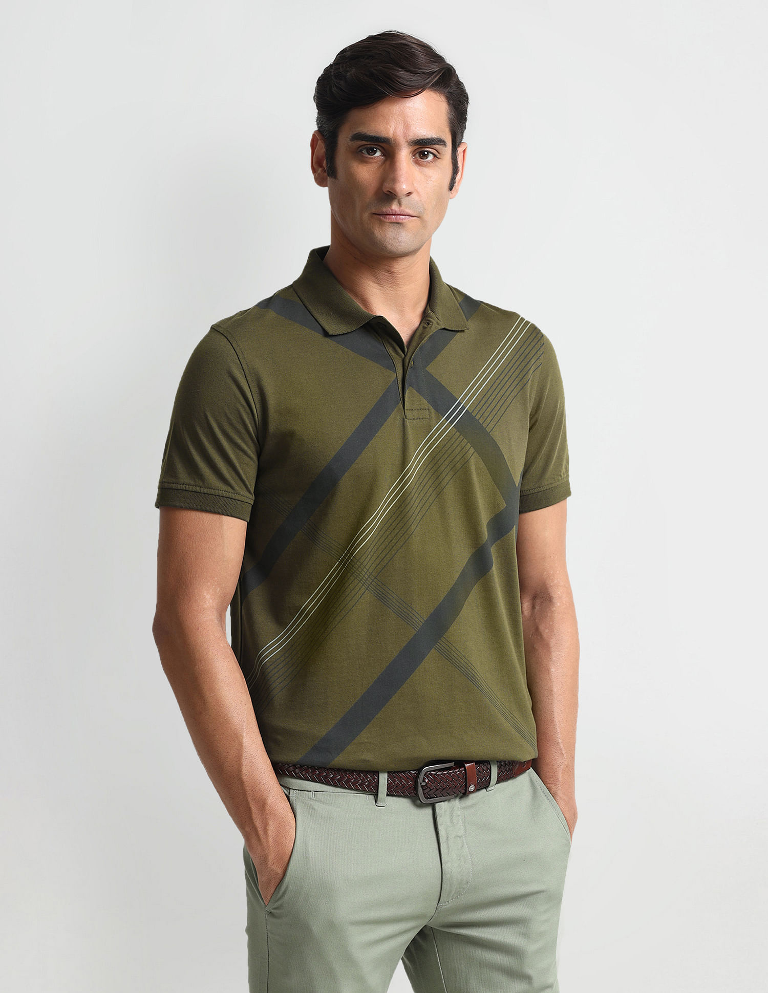 Arrow Sports Regular Fit Check Polo Shirt