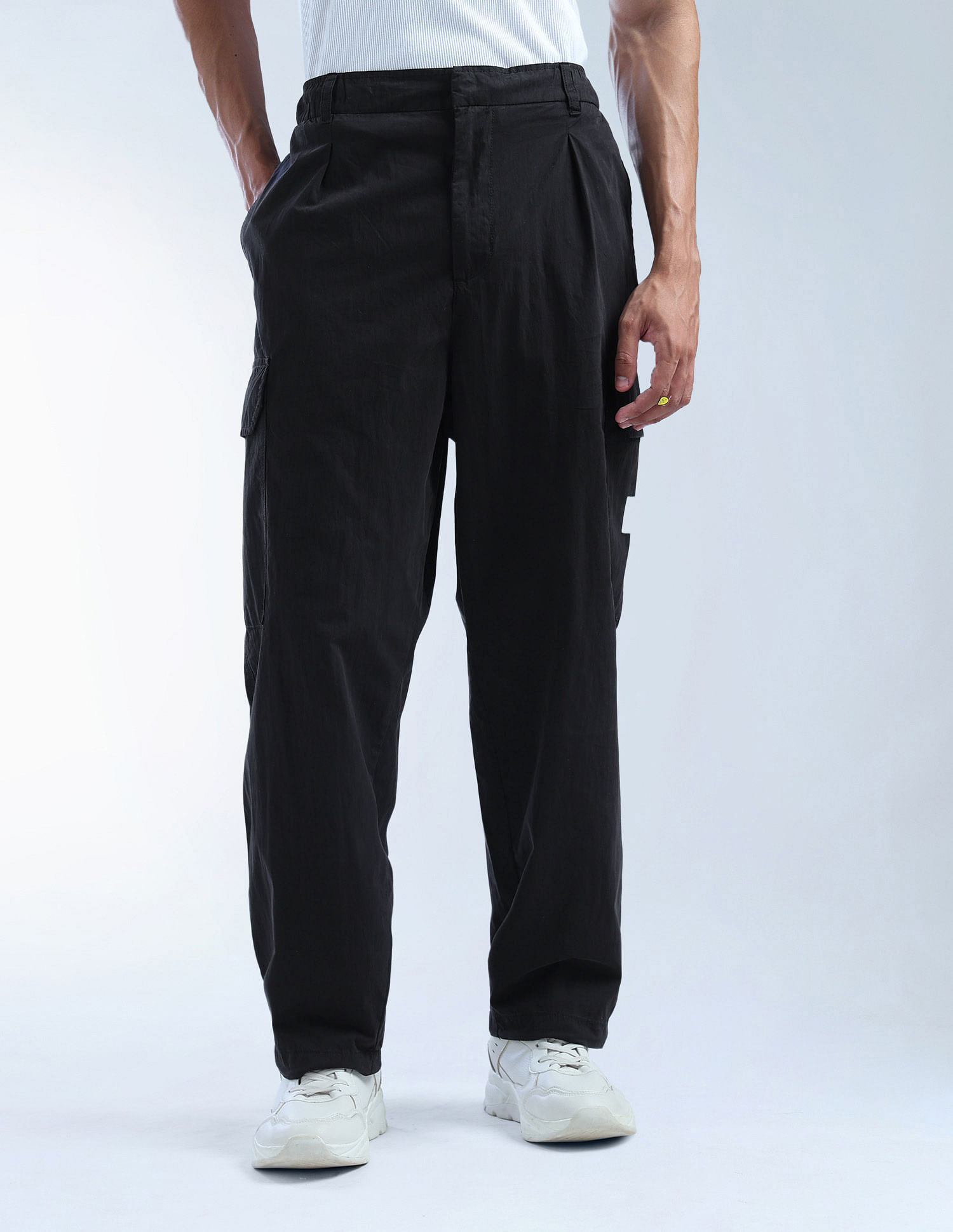 Flying Machine Solid Cobain Loose Fit Cargos