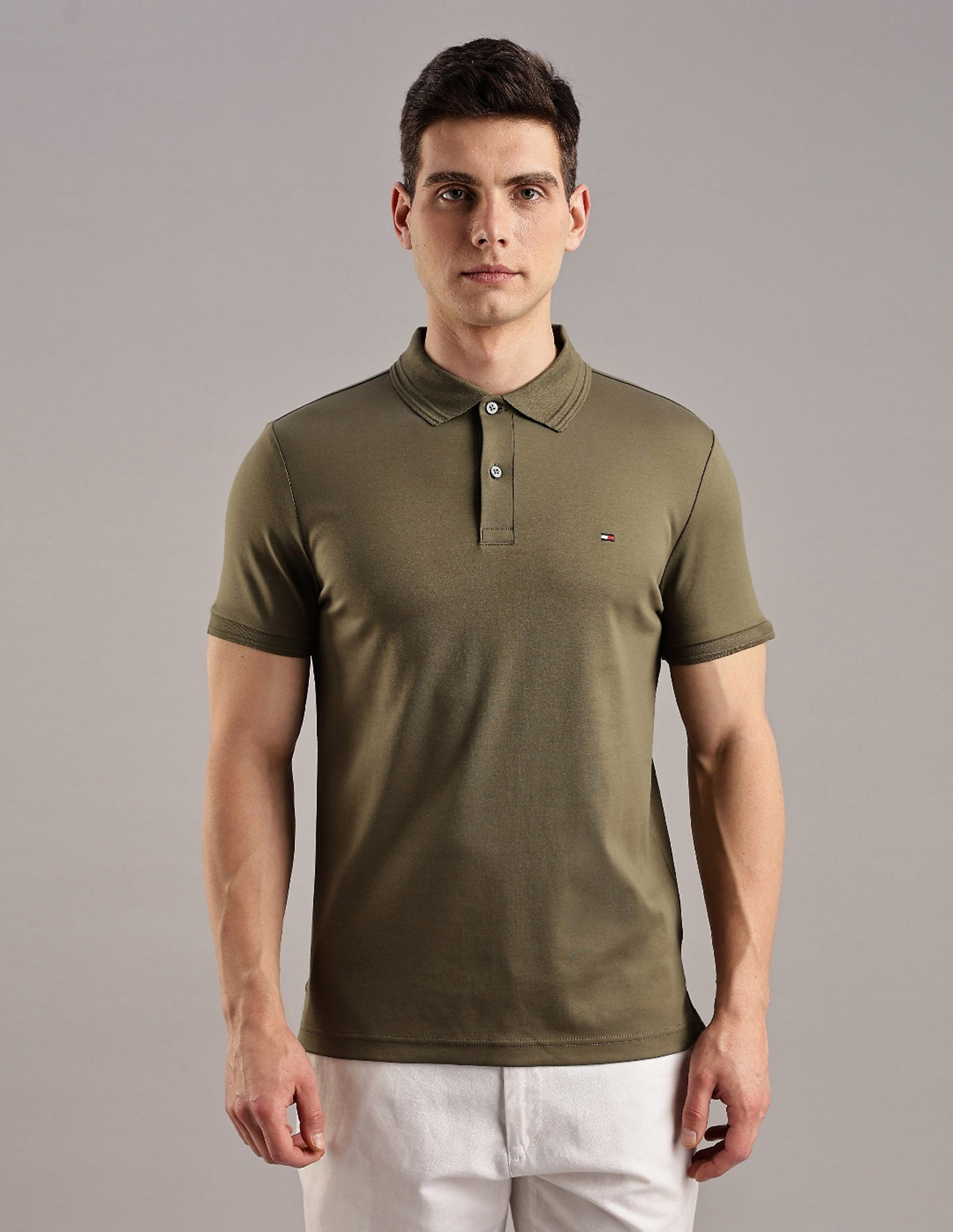 Tommy Hilfiger Solid Regular-Fit Cotton T-Shirt