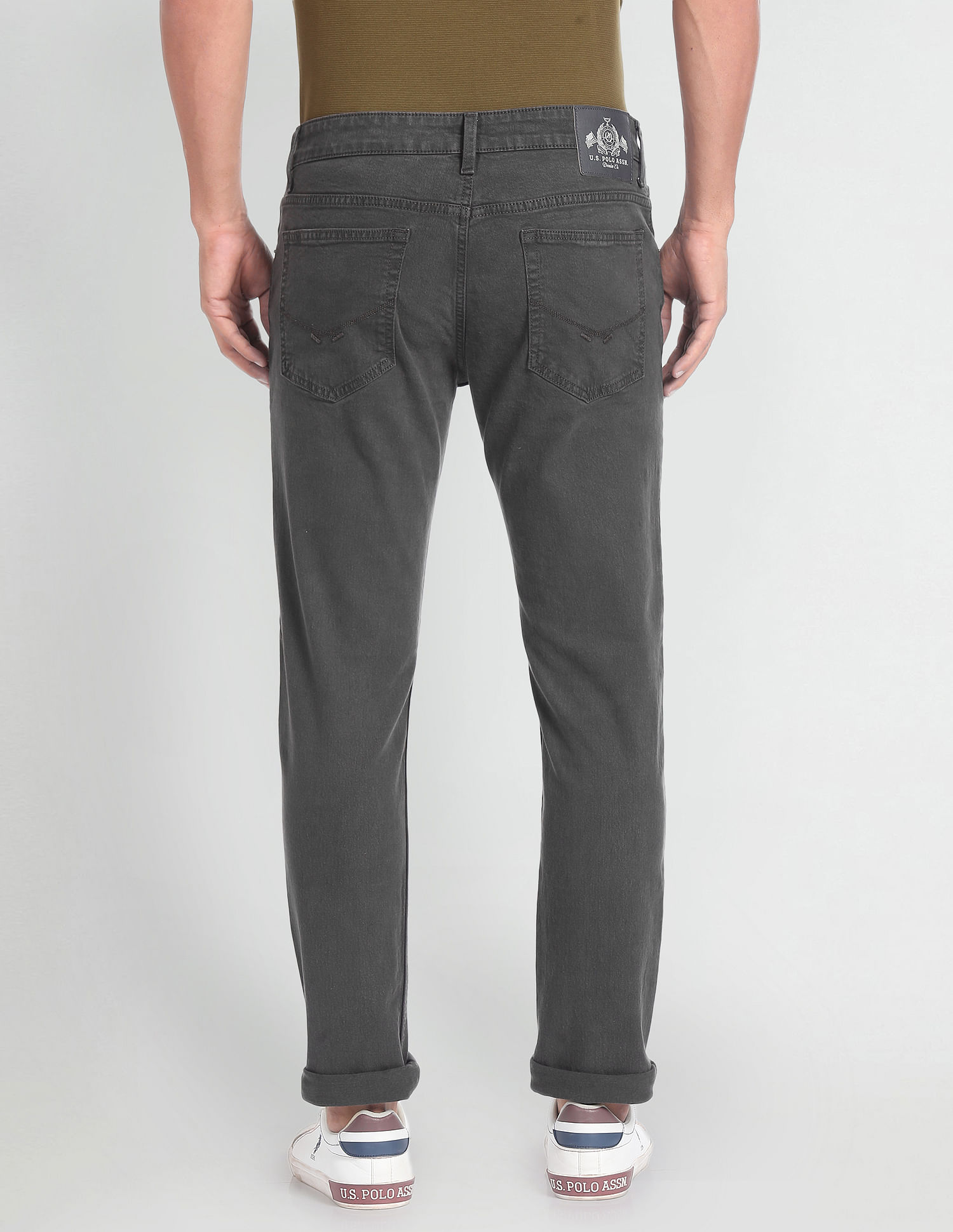 U.S. Polo Assn. Denim Co. Brandon Slim Tapered Fit Grey Jeans
