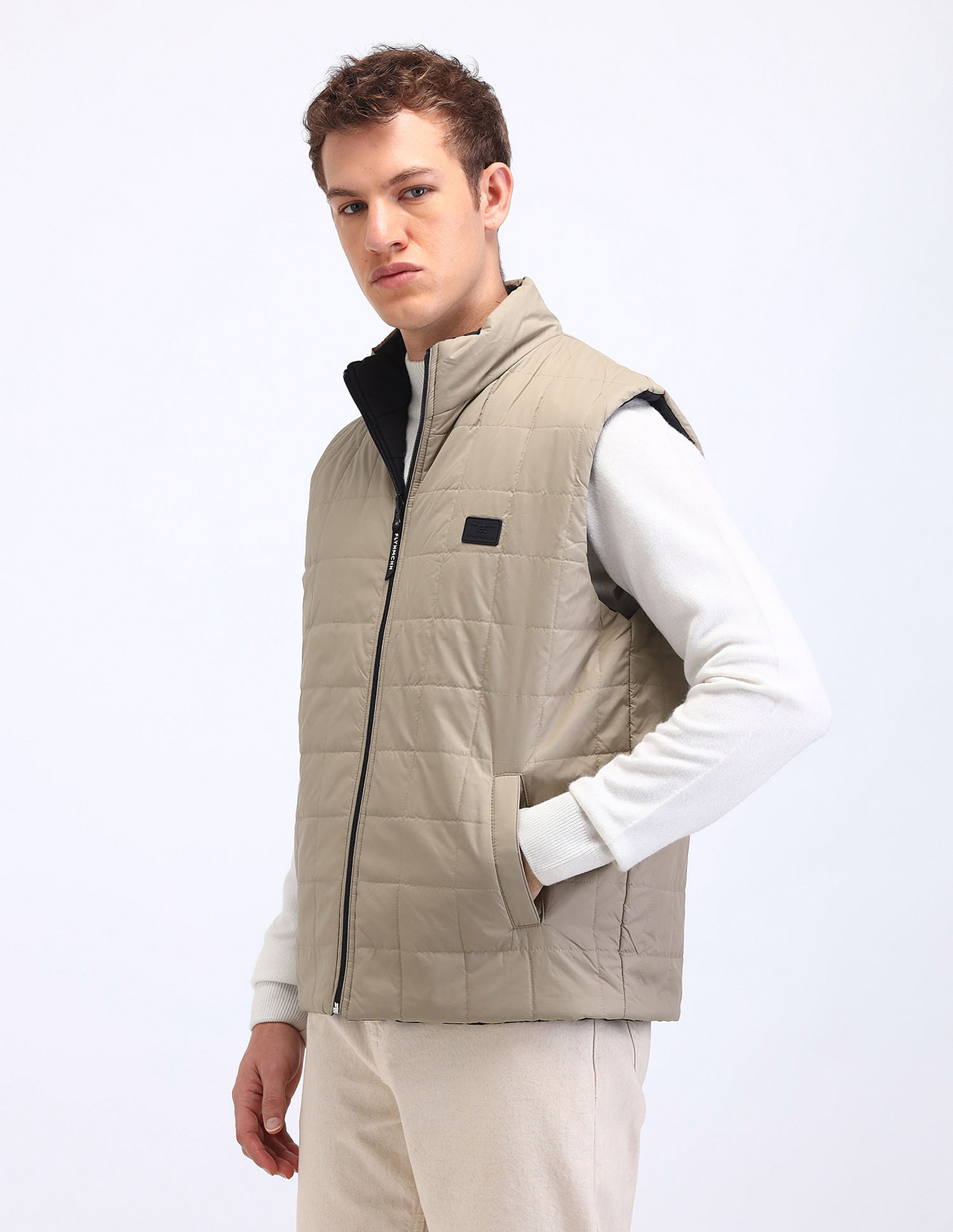 Flying Machine Reversible Regular Fit Padded Jacket