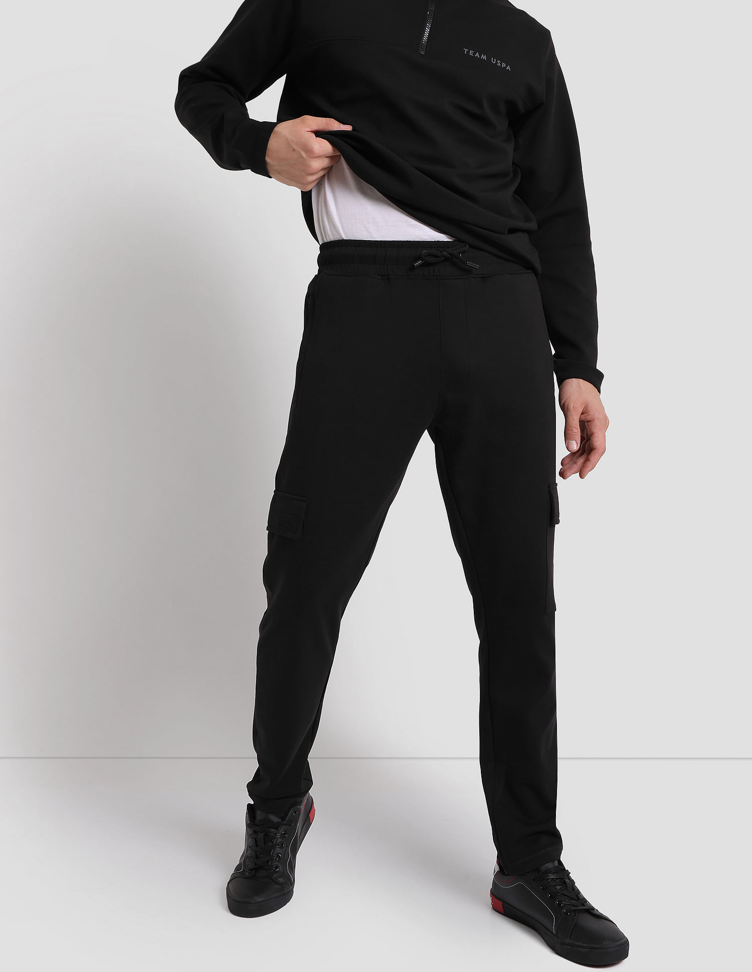 Russell Athletic cargo pants in black  ASOS