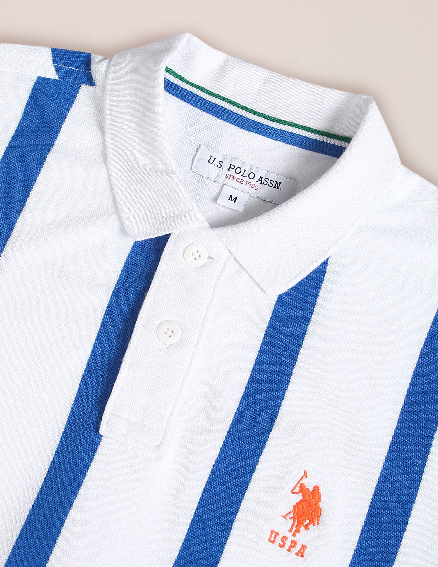 U.S. Polo Assn. Cotton Vertical Stripe Polo Shirt