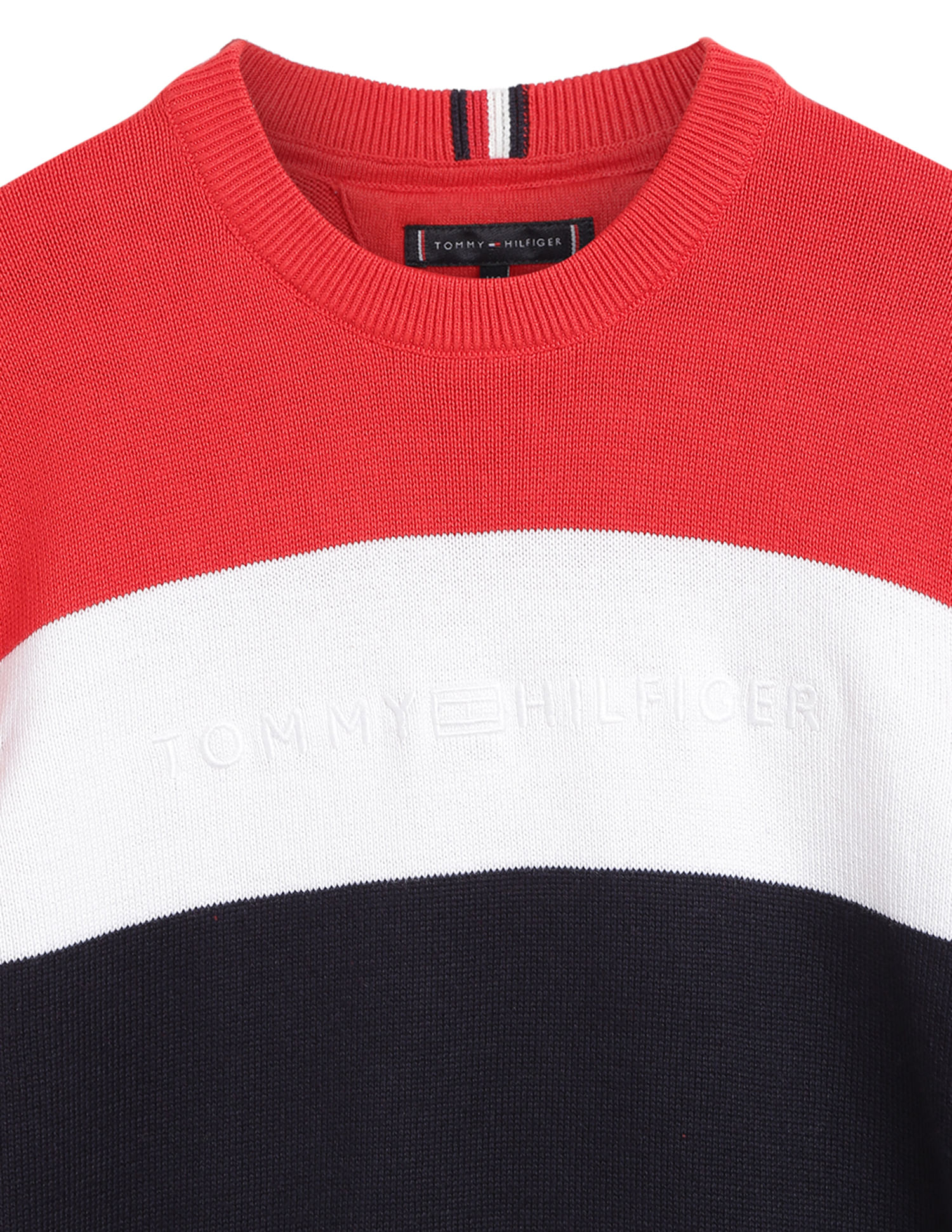 Tommy Hilfiger Kids Boys Cotton Colour Block Sweatshirt