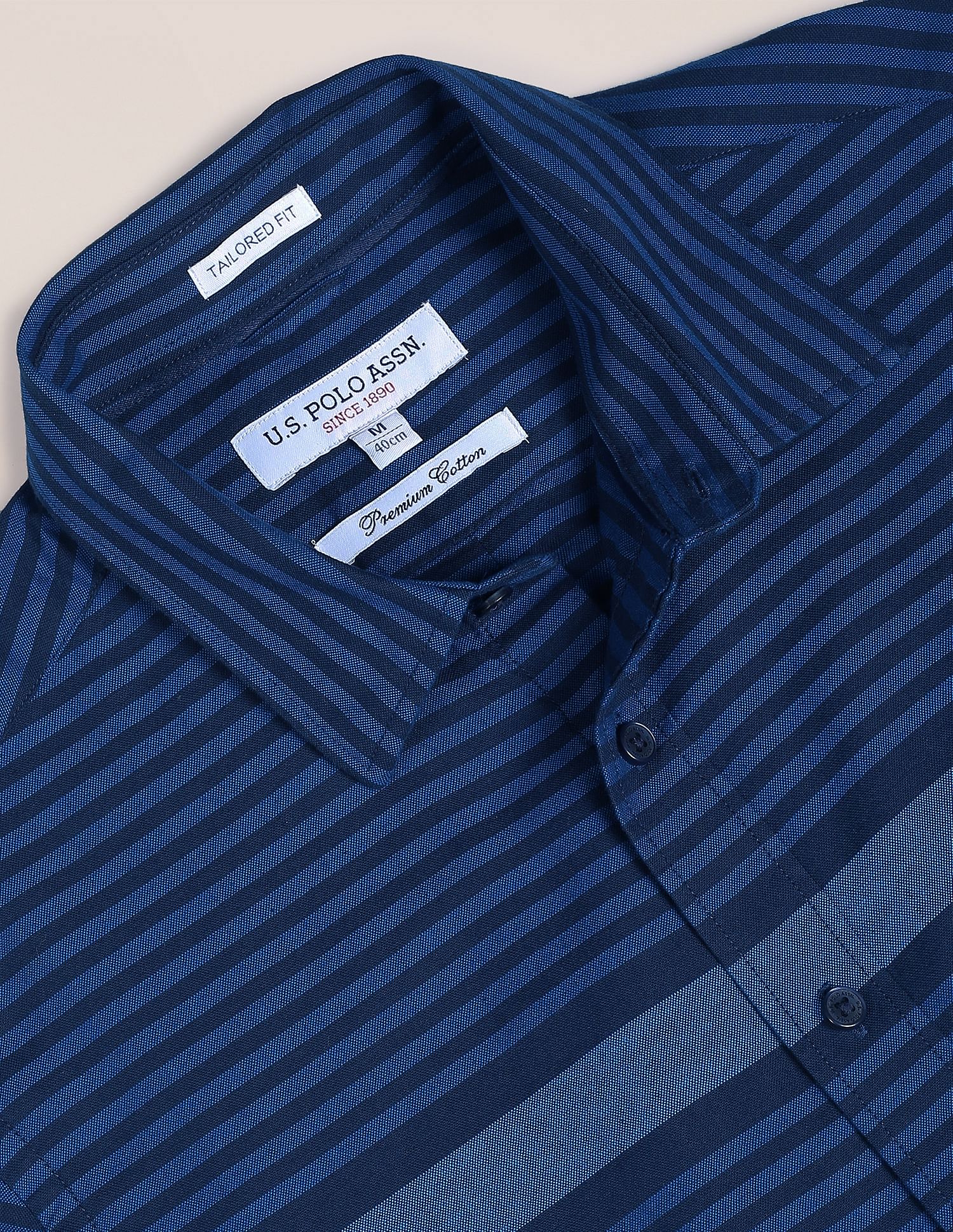 U.S. Polo Assn. Signature Engineered Stripe Oxford Shirt
