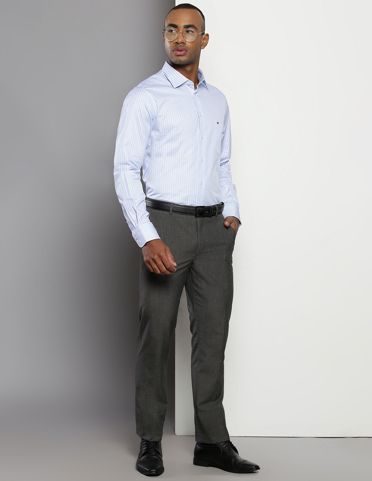 Tommy Hilfiger Vertical Stripe Slim Formal Shirt