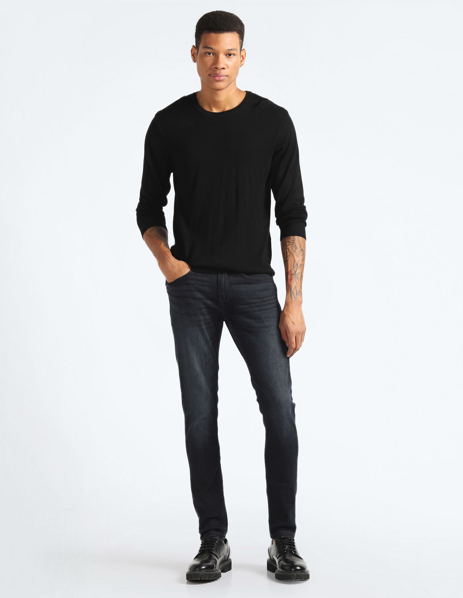Flying Machine Super Skinny Fit Stone Wash Jeans