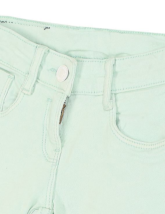 U.S. Polo Assn. Kids Mid Rise Solid Shorts