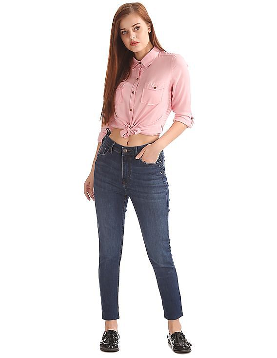 Flying Machine Women Skinny Fit High Rise Jeans