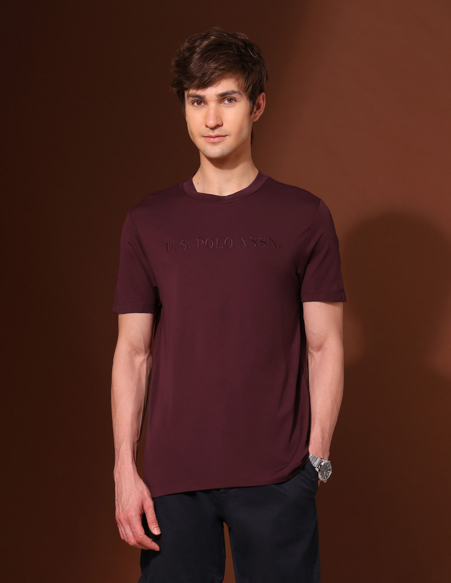 U.S. Polo Assn. Brand Embroidered Classic T-Shirt
