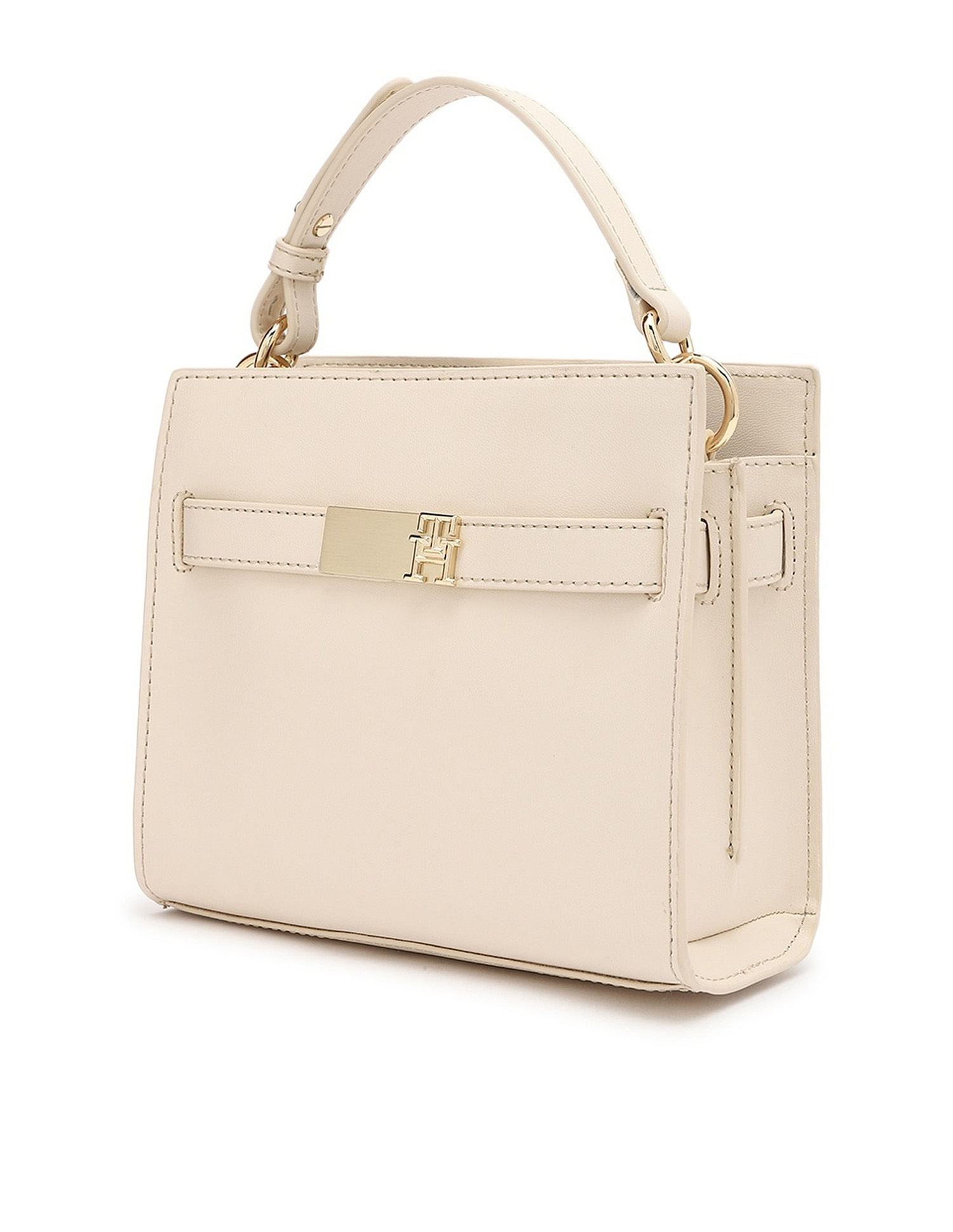 Tommy Hilfiger Solid Beige Pu Sling Bag