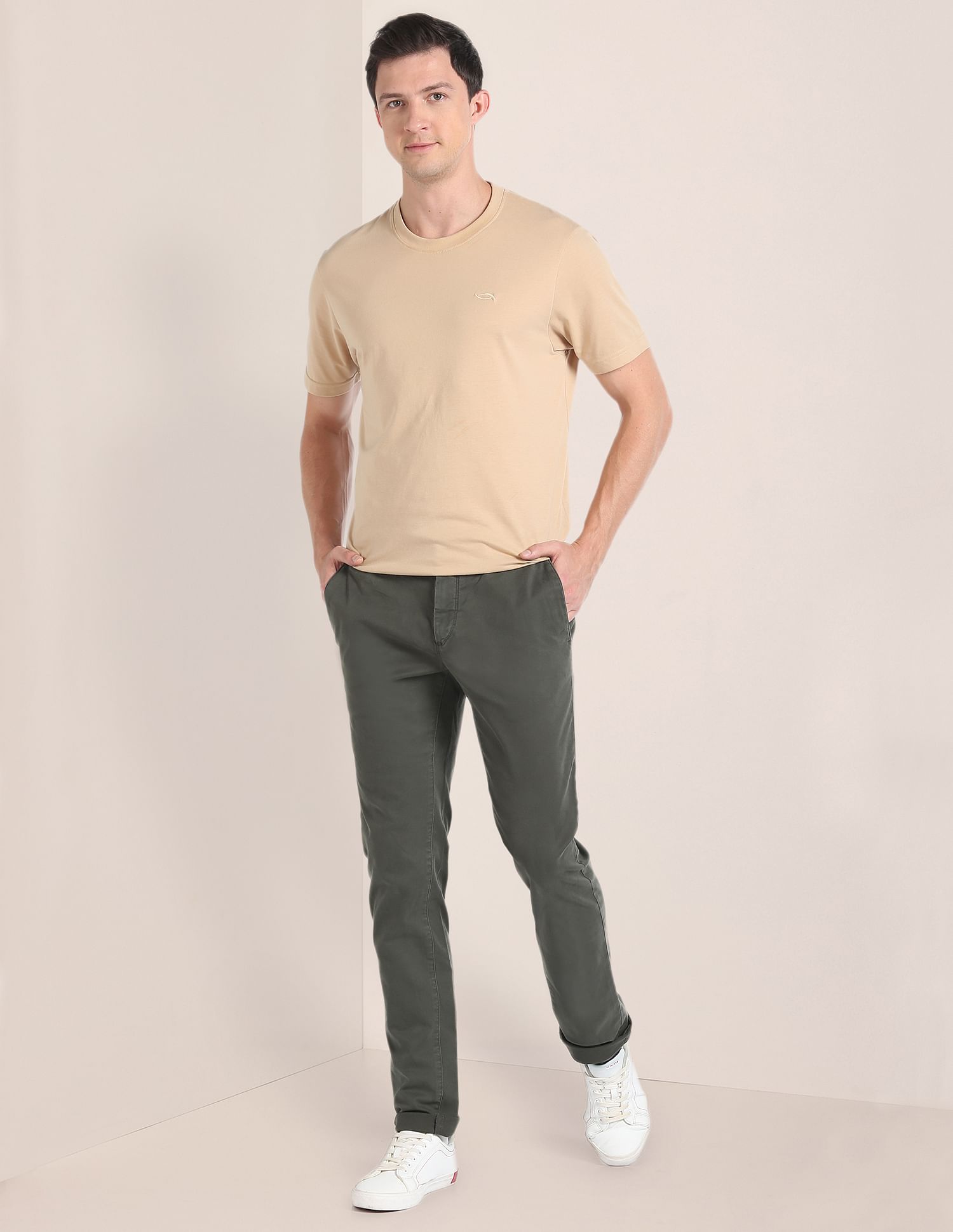 U.S. Polo Assn. Flat Front Solid Trousers