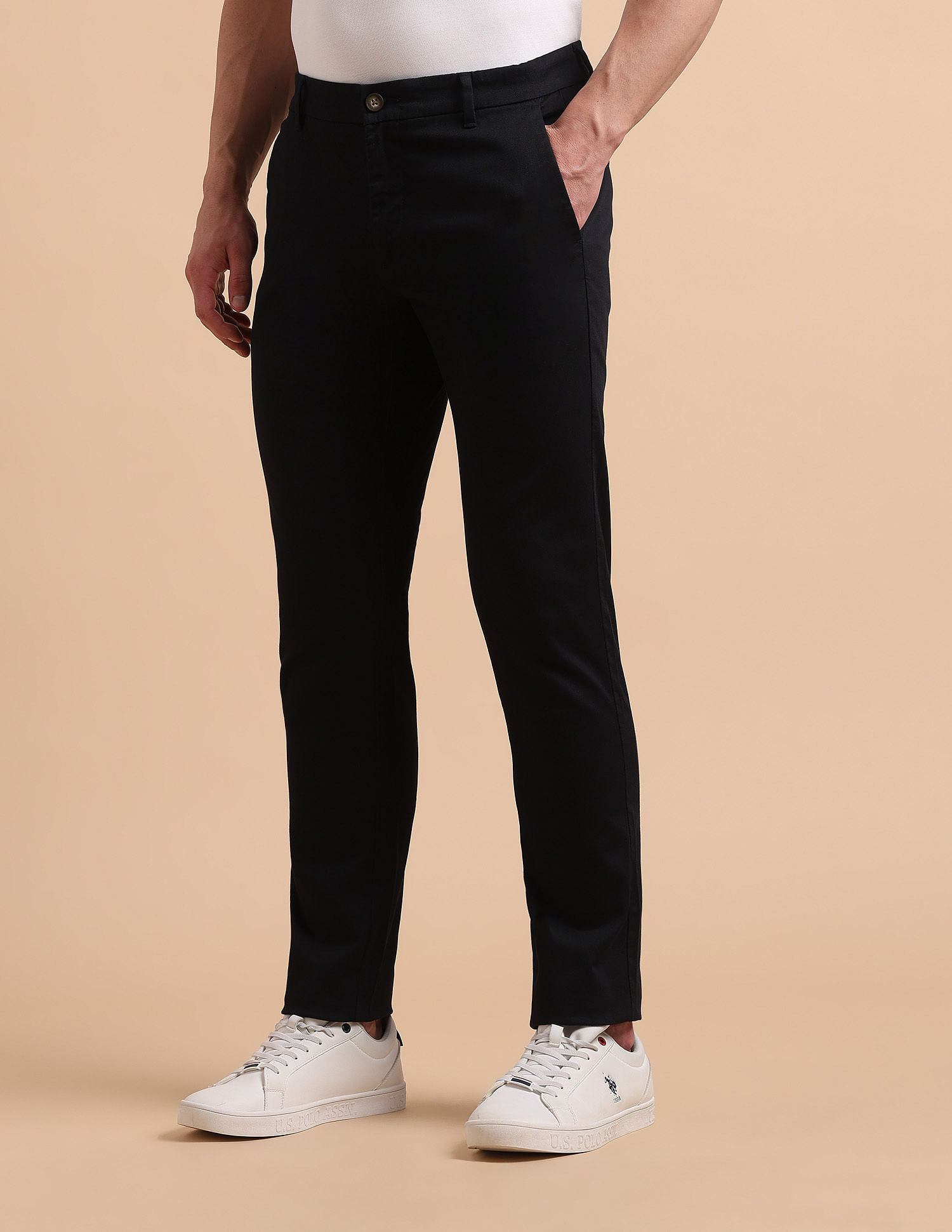 U.S. Polo Assn. Satin Super Slim Fit Trousers
