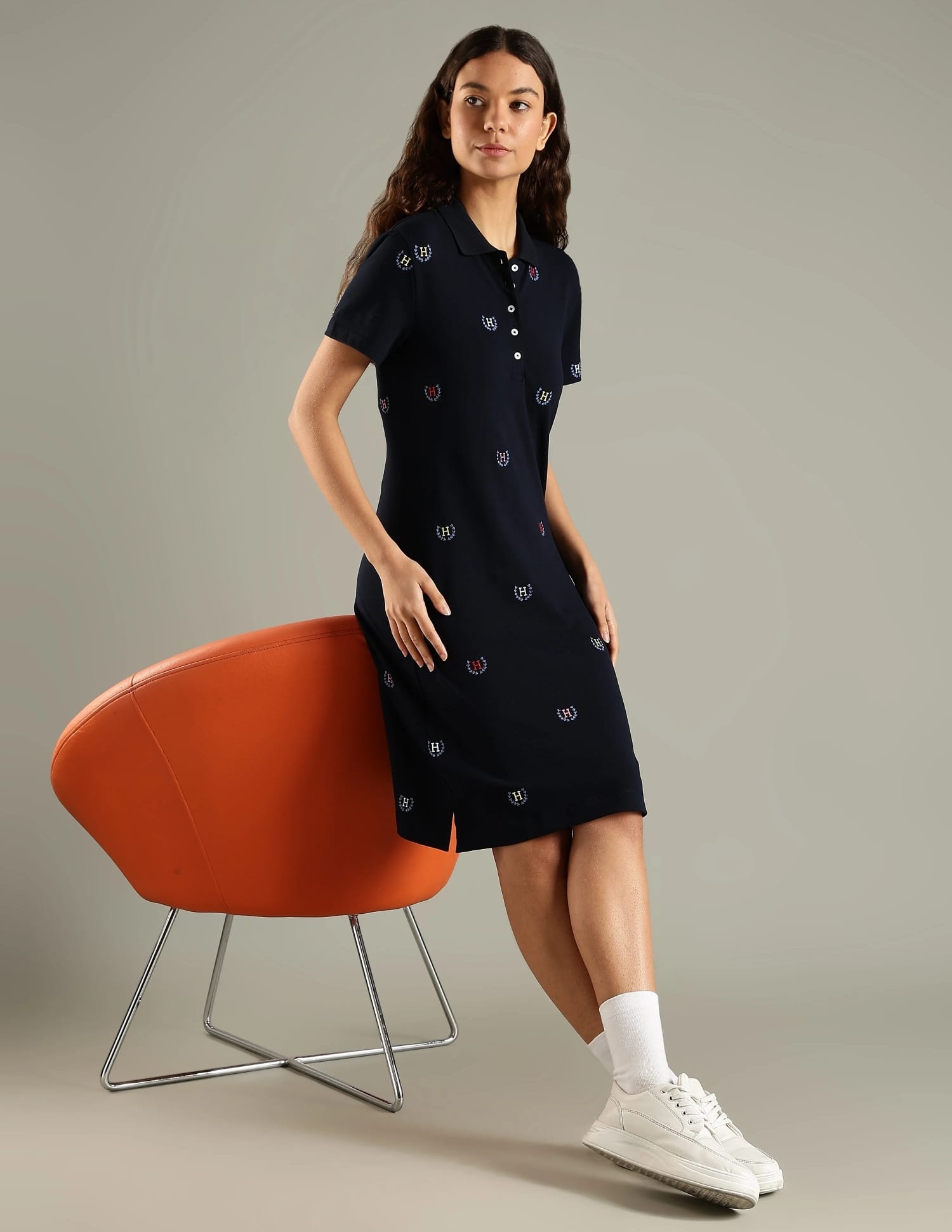Buy Tommy Hilfiger Cotton Polo Collar T-Shirt Dress