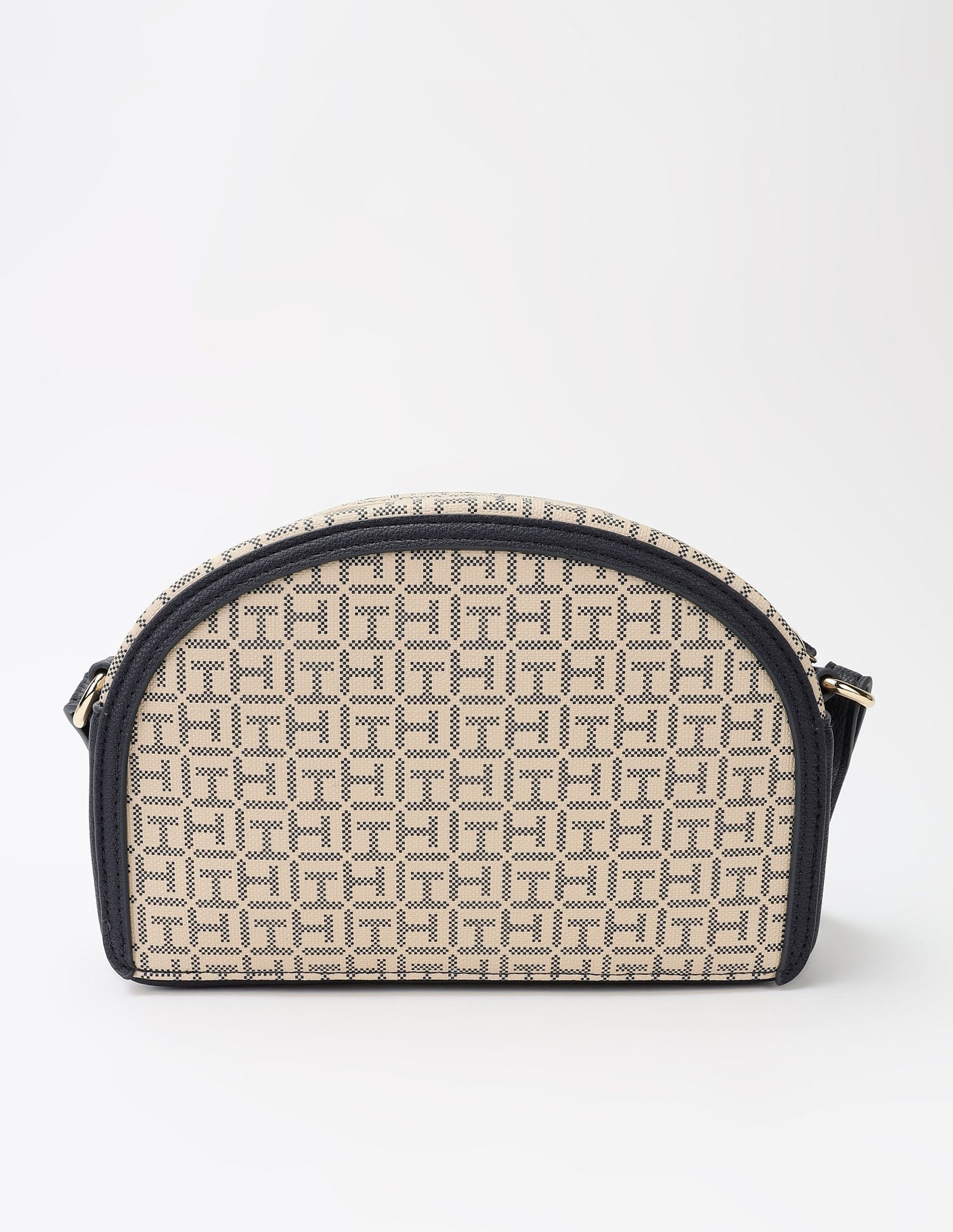Tommy Hilfiger Logo Beige Pvc Sling Bag
