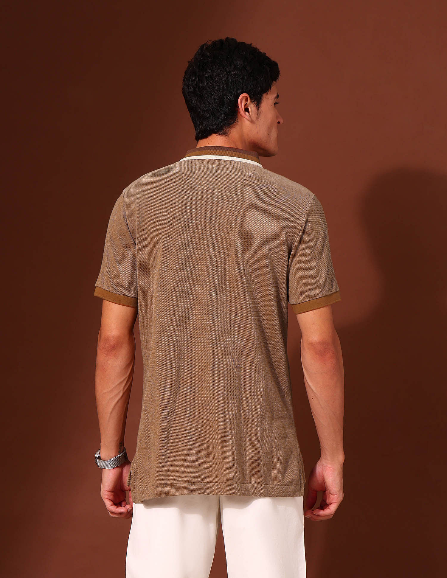 U.S. Polo Assn. Solid Slim Fit Working Holiday Polo Shirt