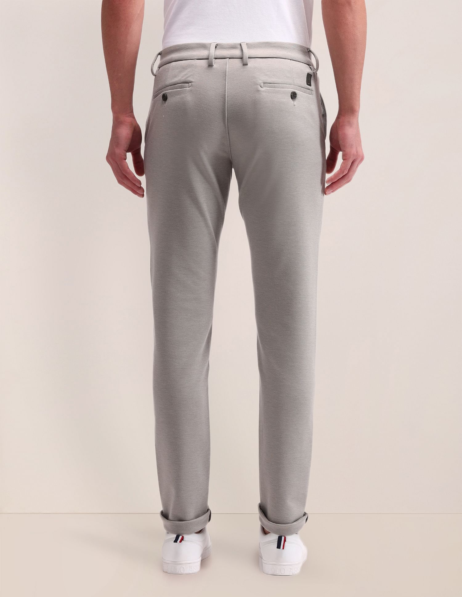 U.S. Polo Assn. Austin Slim Fit  Solid Trousers
