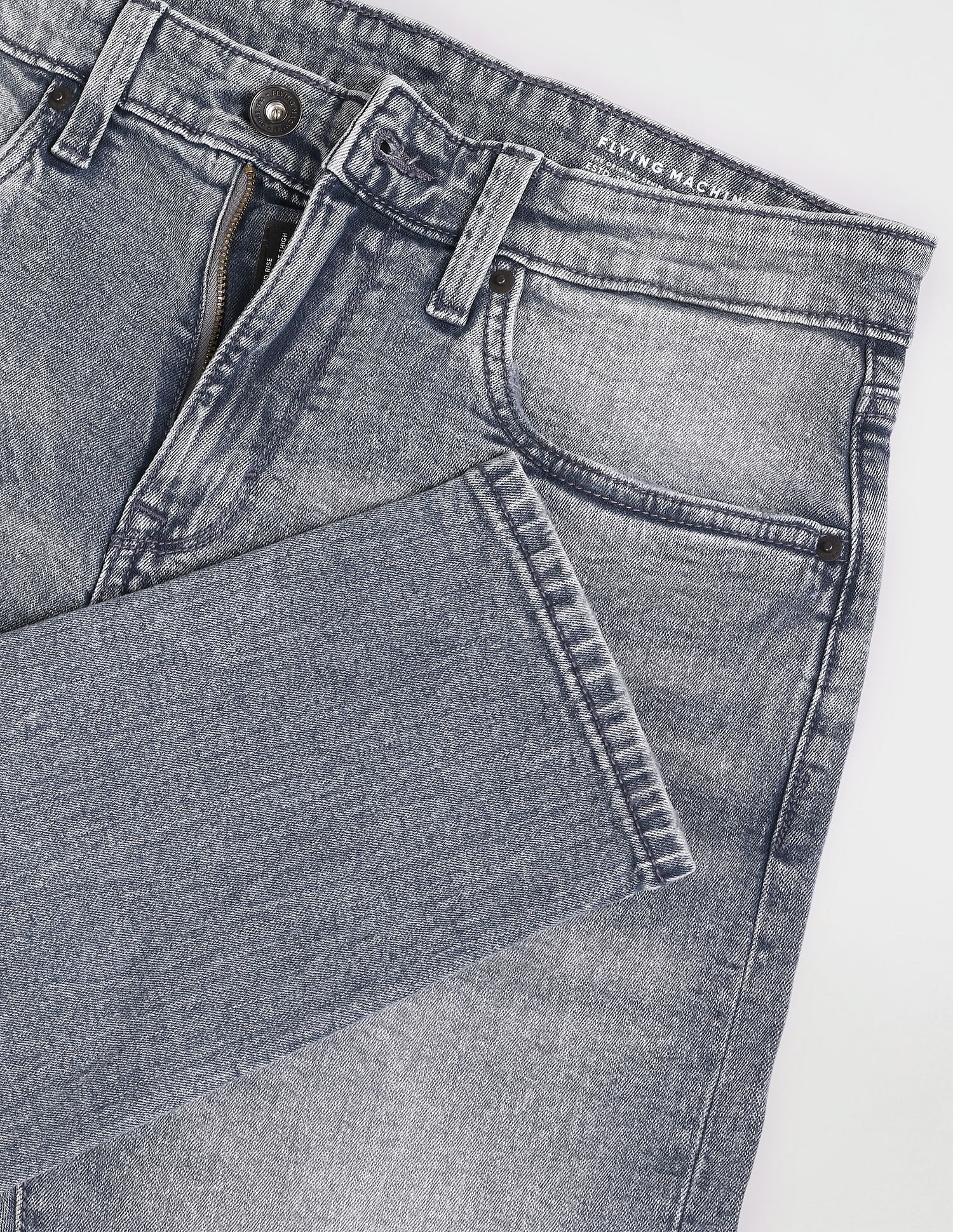 Flying Machine Stone Wash Slim Tapered Fit Jeans