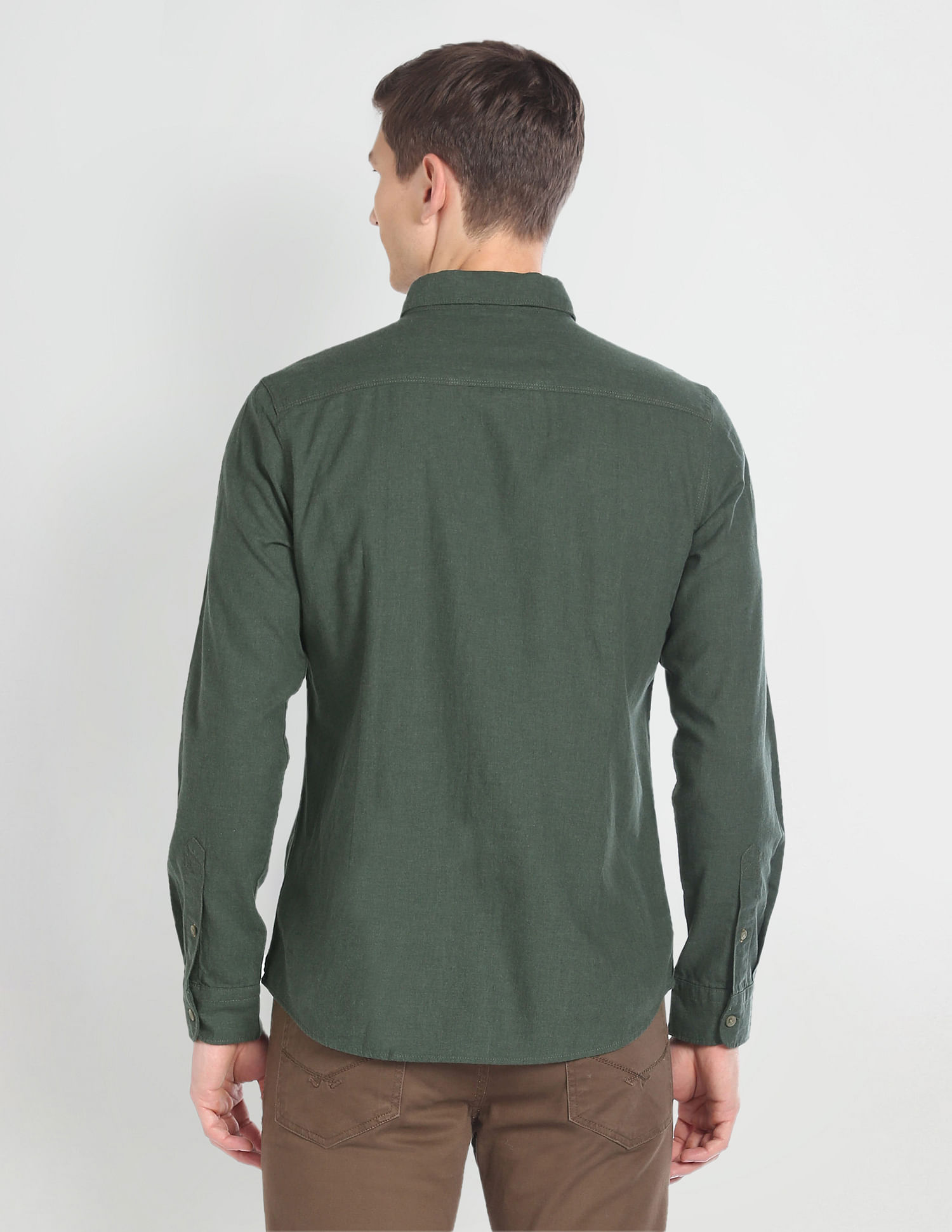 U.S. Polo Assn. Denim Co. Cotton Twill Slim Fit Shirt