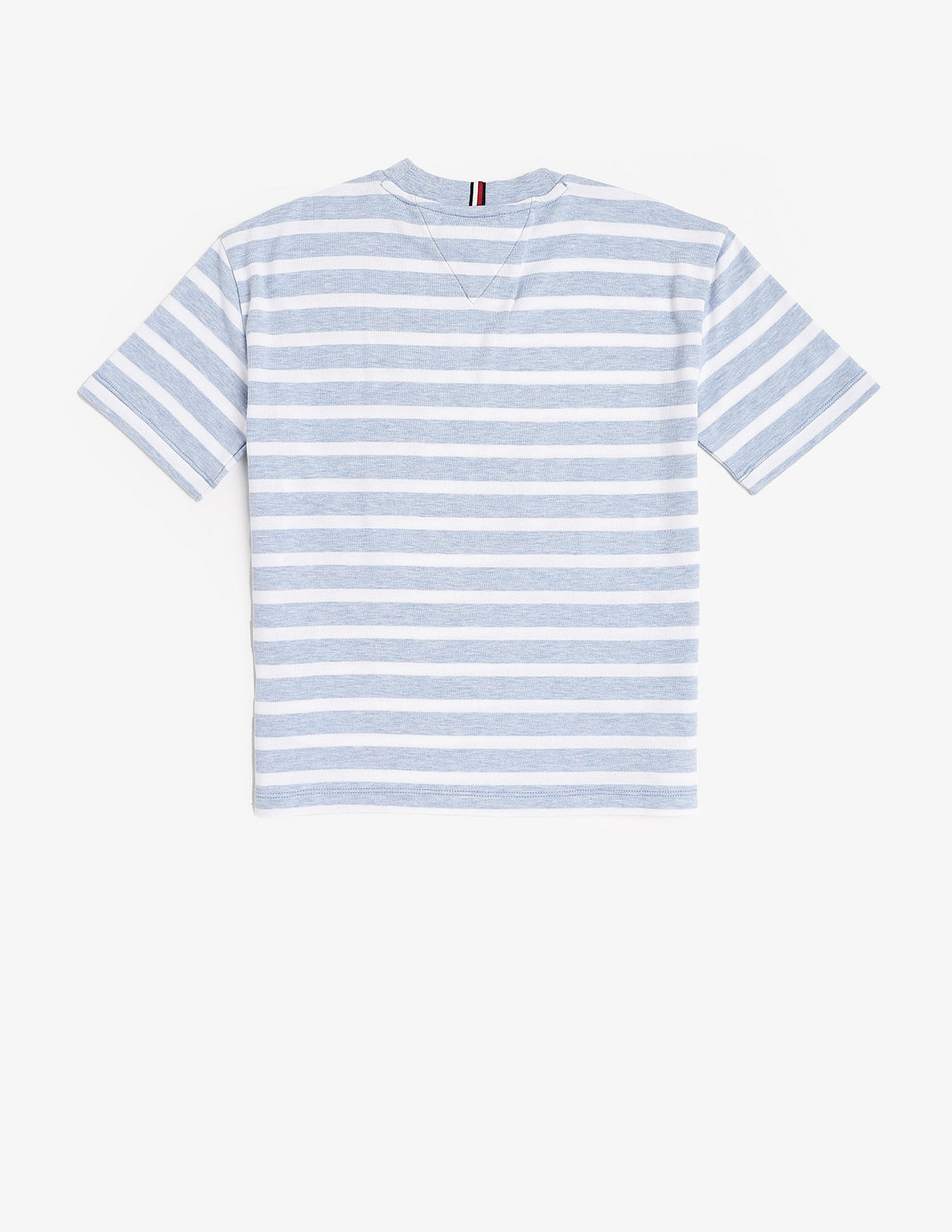 Tommy Hilfiger Kids Boys Logo Striped Regular Fit Cotton T-Shirt
