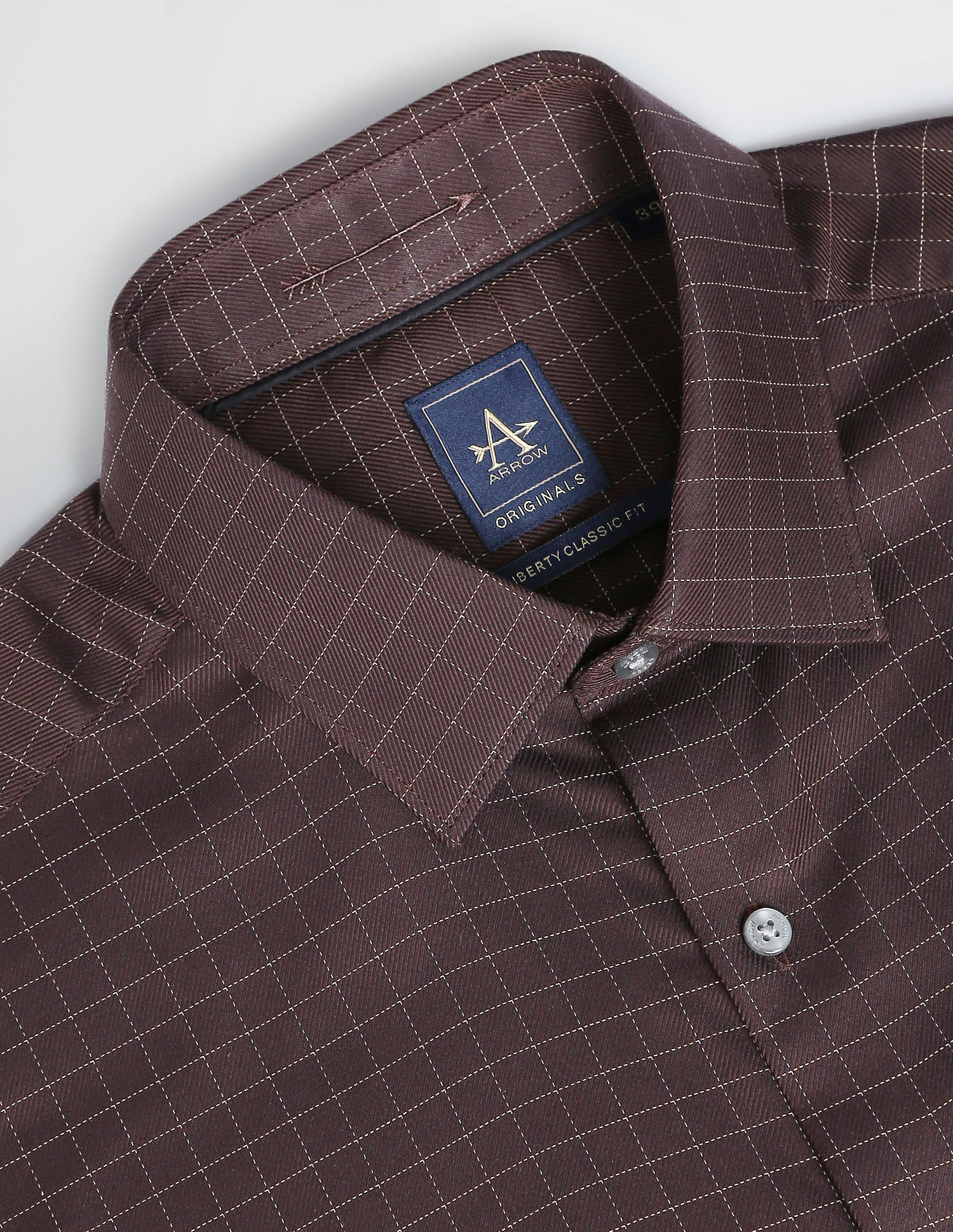 Arrow Graph Check Twill Formal Shirt