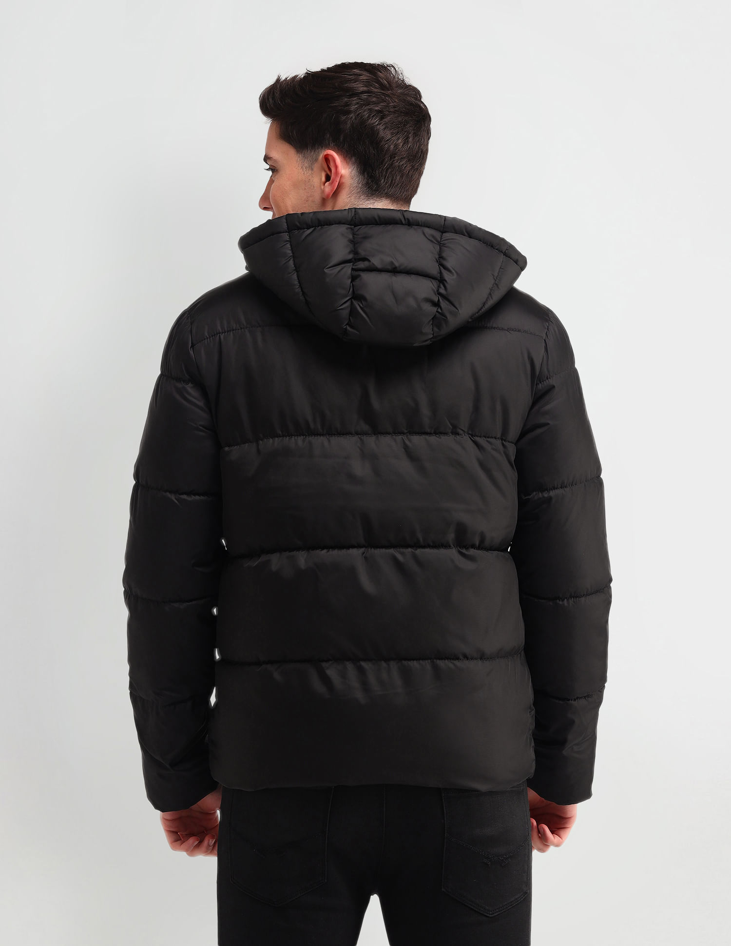 U.S. Polo Assn. Denim Co. Solid Hooded Puffer Jacket