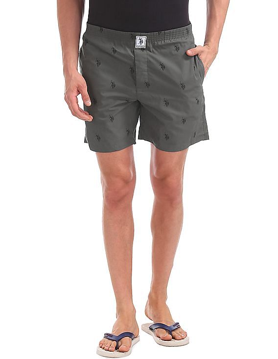 USPA Innerwear Signature Logo Pure Cotton I021 Boxers - Pack Of 1